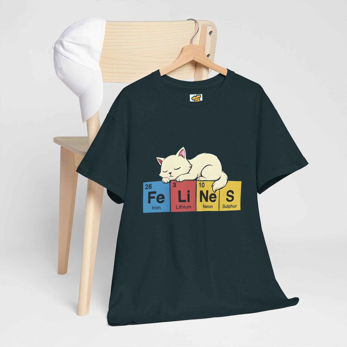 Cat Science Unisex Tee - Cute Feline Periodic Table T-Shirt for Cat Lovers