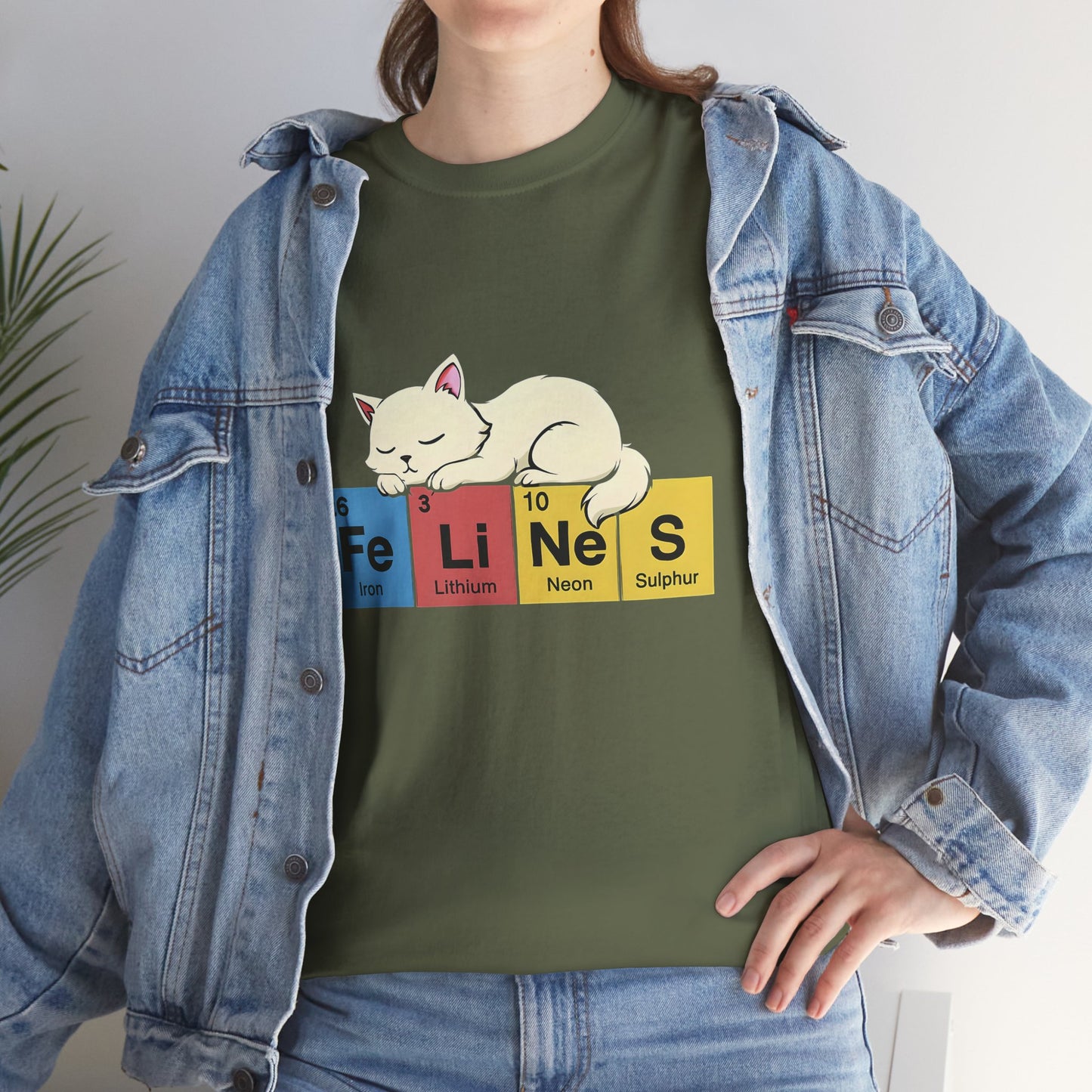 Cat Science Unisex Tee - Cute Feline Periodic Table T-Shirt for Cat Lovers