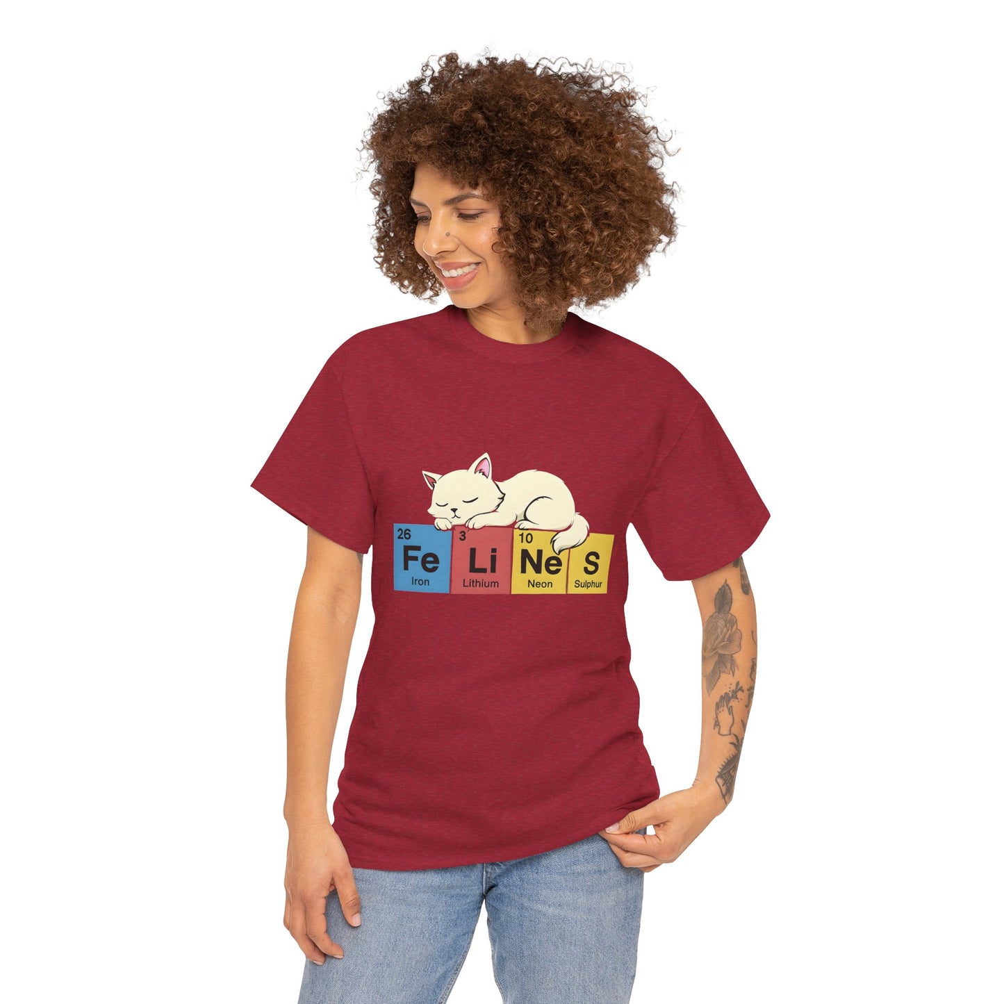 Cat Science Unisex Tee - Cute Feline Periodic Table T-Shirt for Cat Lovers