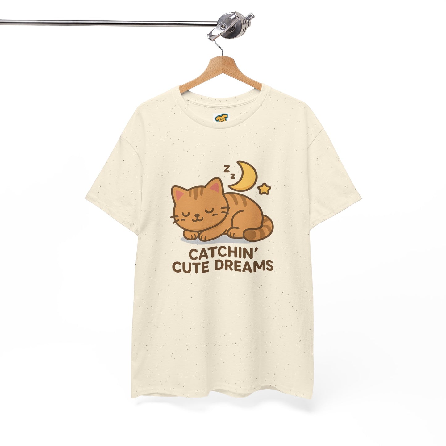 Cute Baby Cat Catchin' Dreams Tee, Cat Lover Gift, Fun T-Shirt, Animal Lover Apparel, Birthday Present, Cozy Casual Wear