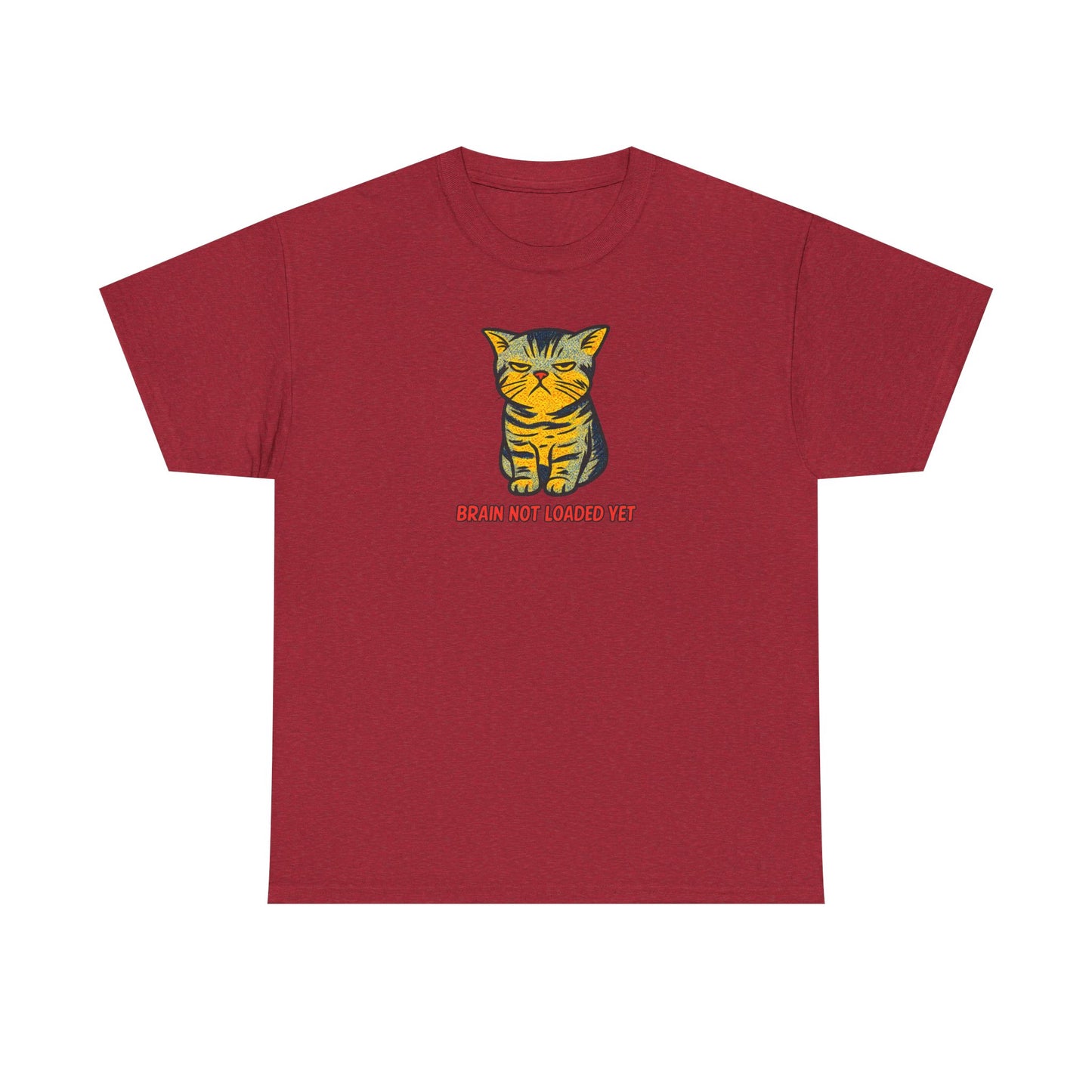 Quirky Cat 'Brain Not Loaded Yet' T-Shirt