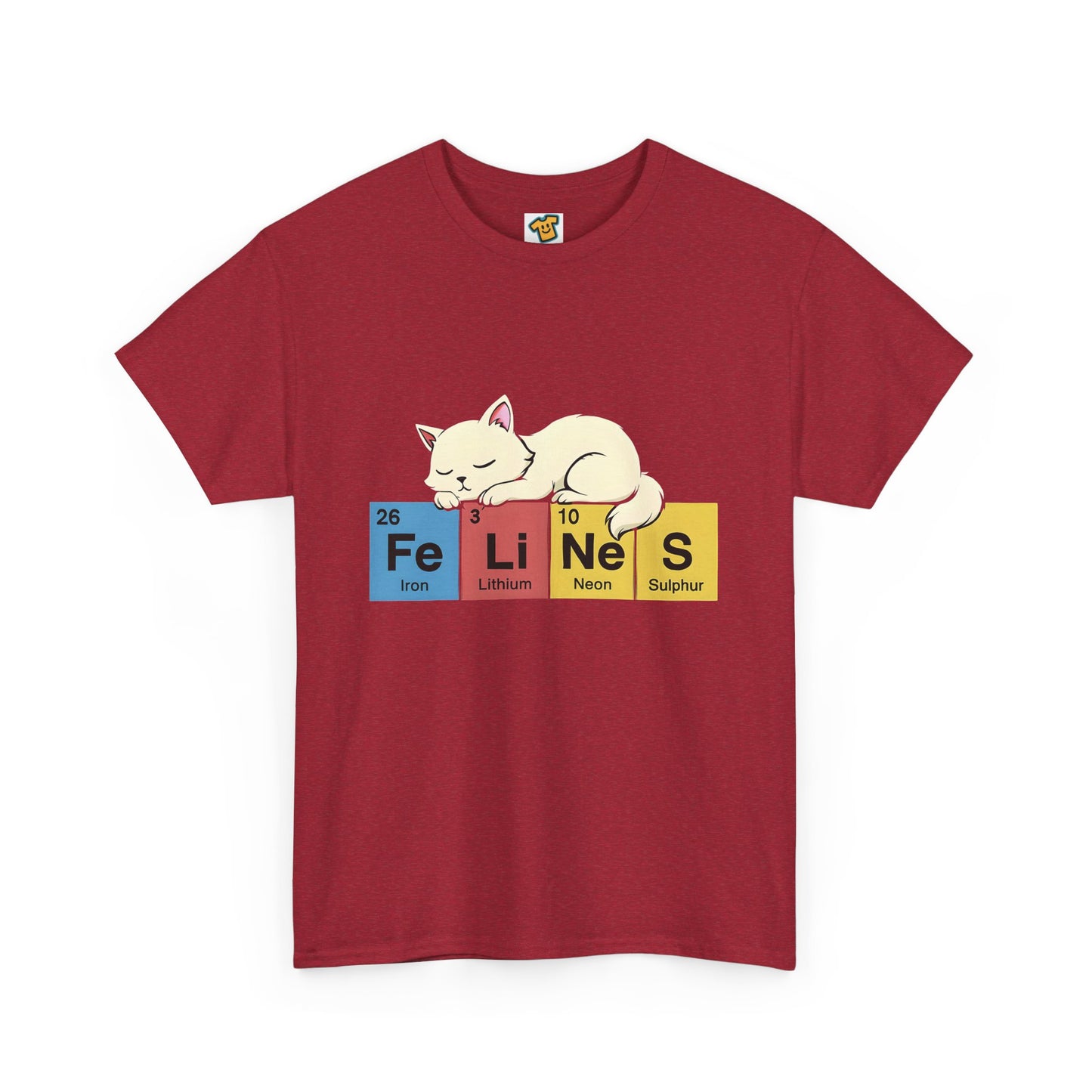 Cat Science Unisex Tee - Cute Feline Periodic Table T-Shirt for Cat Lovers
