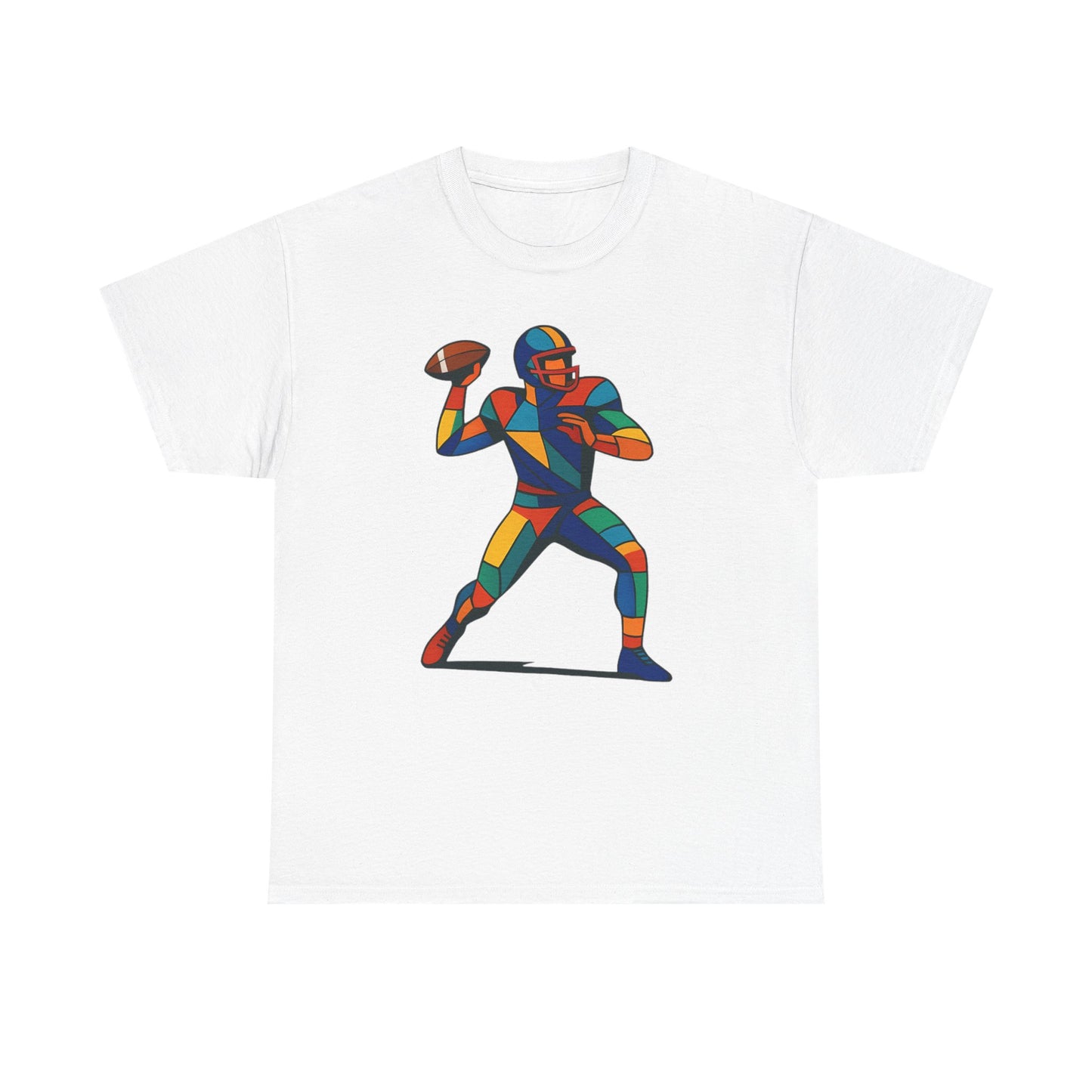 Vibrant Geometric Quarterback T-Shirt