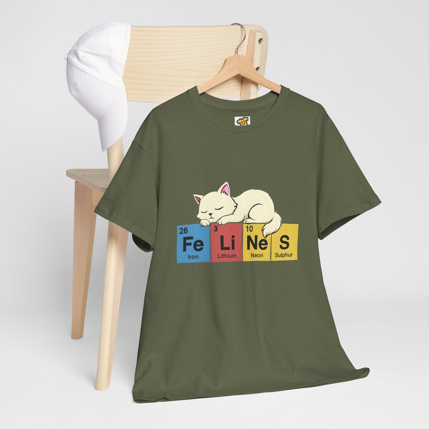 Cat Science Unisex Tee - Cute Feline Periodic Table T-Shirt for Cat Lovers