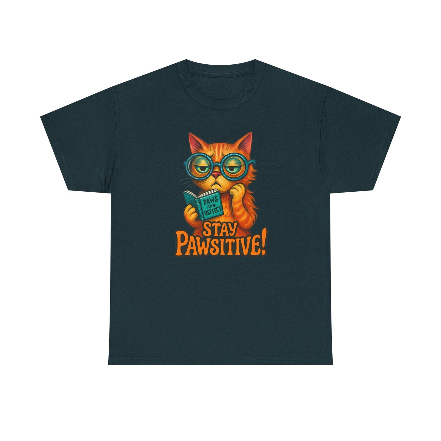 Stay Pawsitive Cat Tee