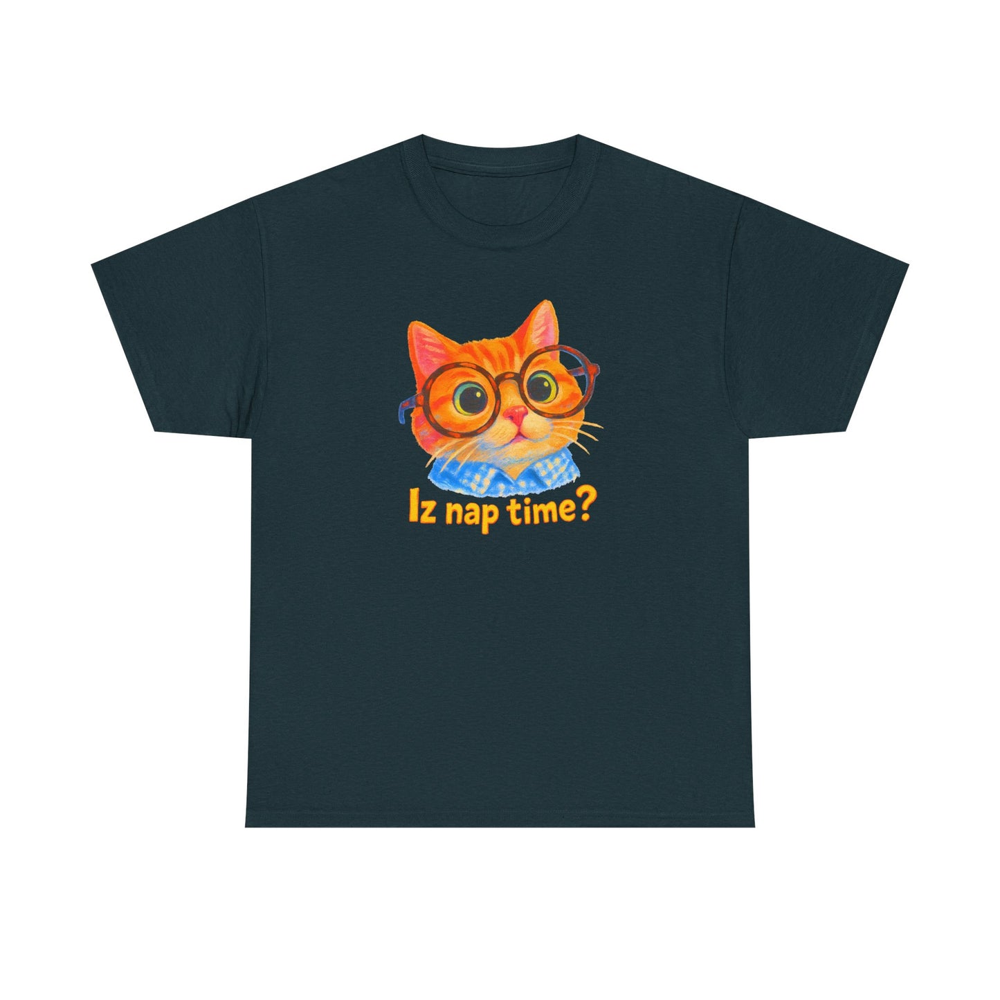 Adorable Cat 'Iz Nap Time?' T-Shirt