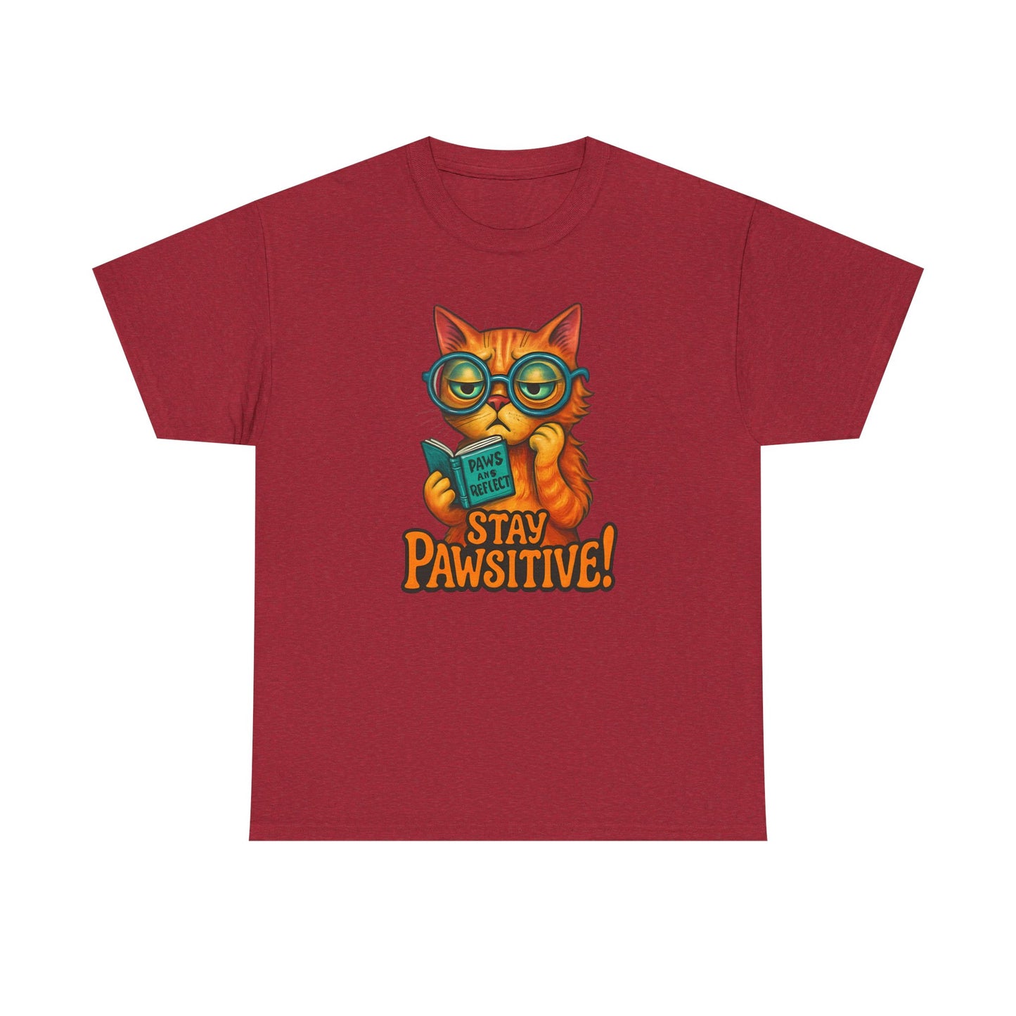 Stay Pawsitive Cat Tee