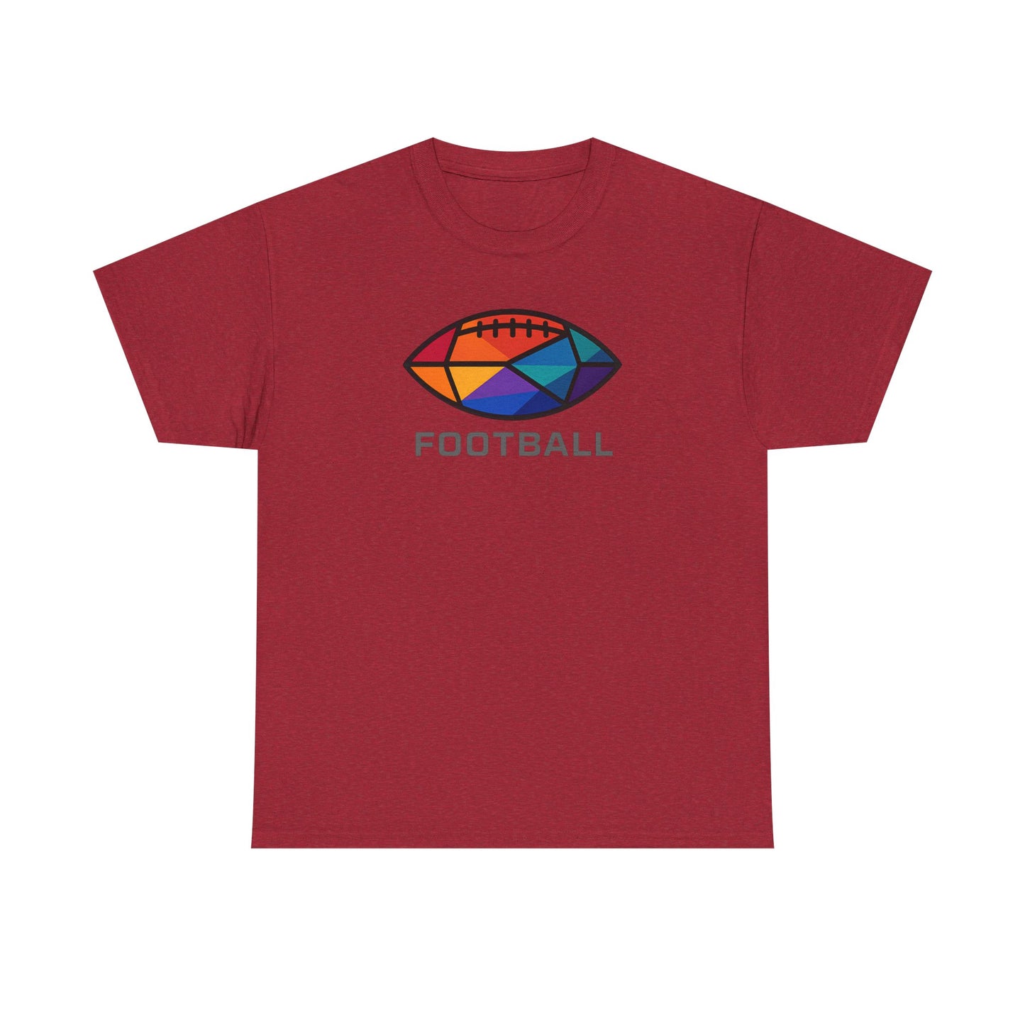 Vibrant Geometric Football T-Shirt