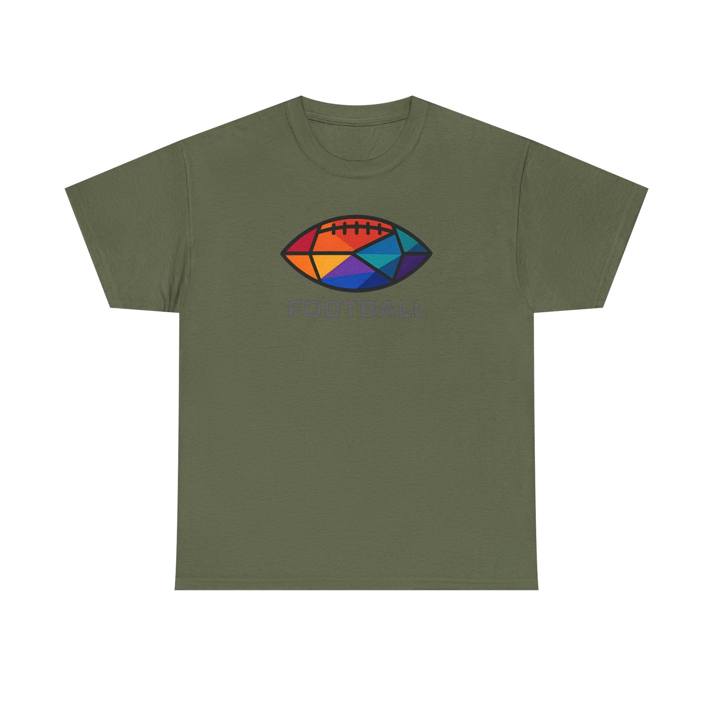Vibrant Geometric Football T-Shirt