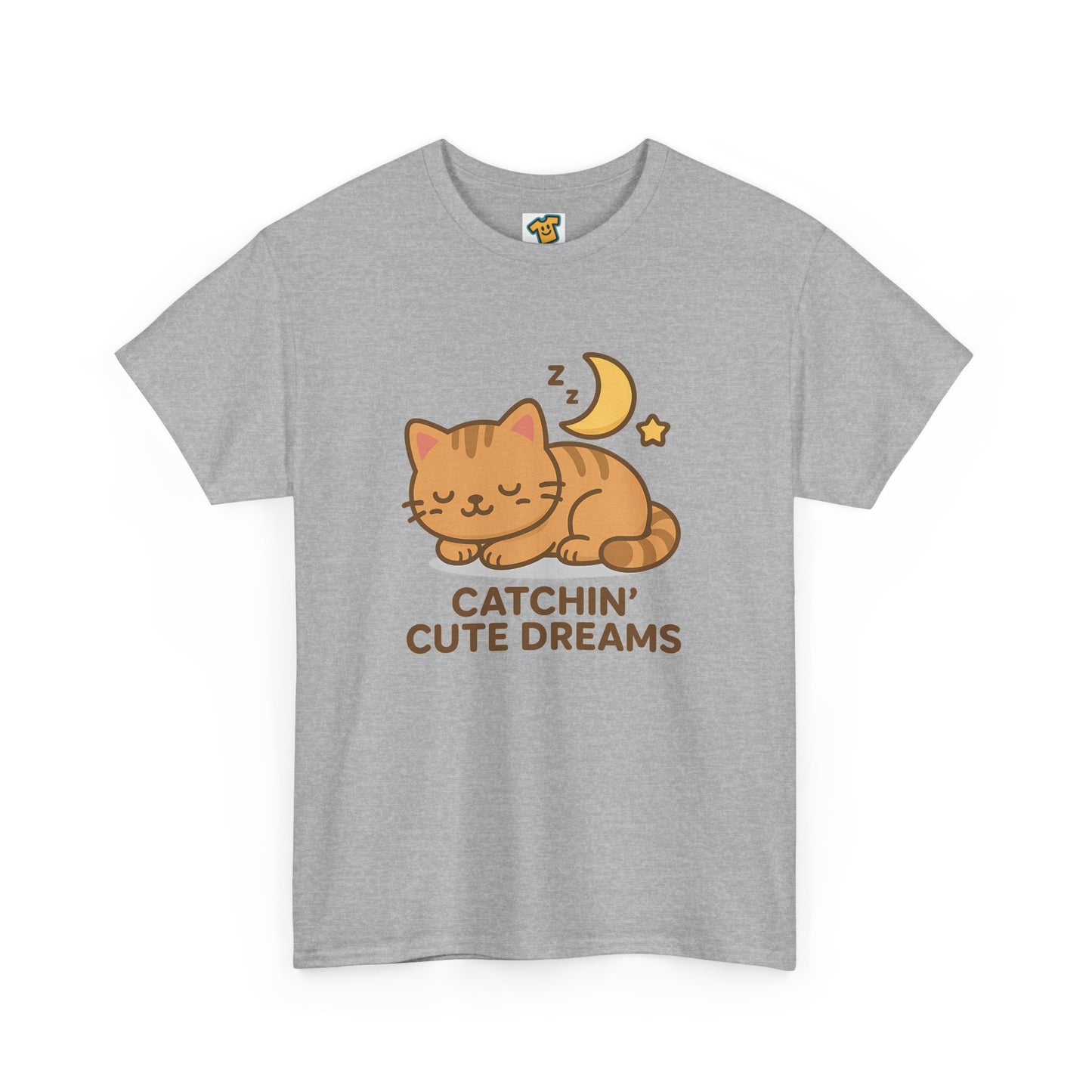 Cute Baby Cat Catchin' Dreams Tee, Cat Lover Gift, Fun T-Shirt, Animal Lover Apparel, Birthday Present, Cozy Casual Wear