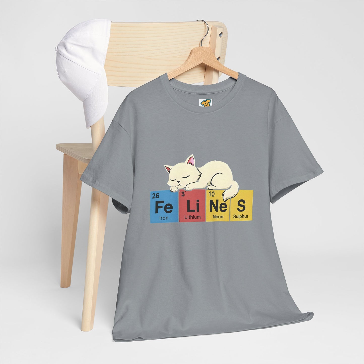 Cat Science Unisex Tee - Cute Feline Periodic Table T-Shirt for Cat Lovers
