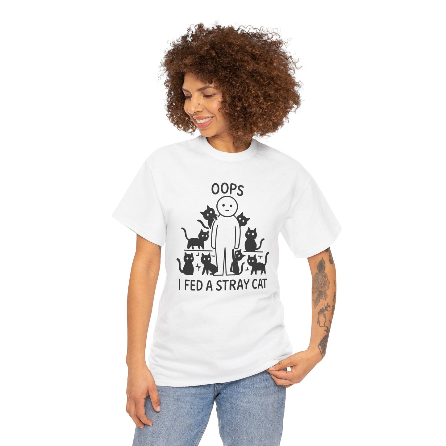 Funny Stray Cats Oops Unisex Tee