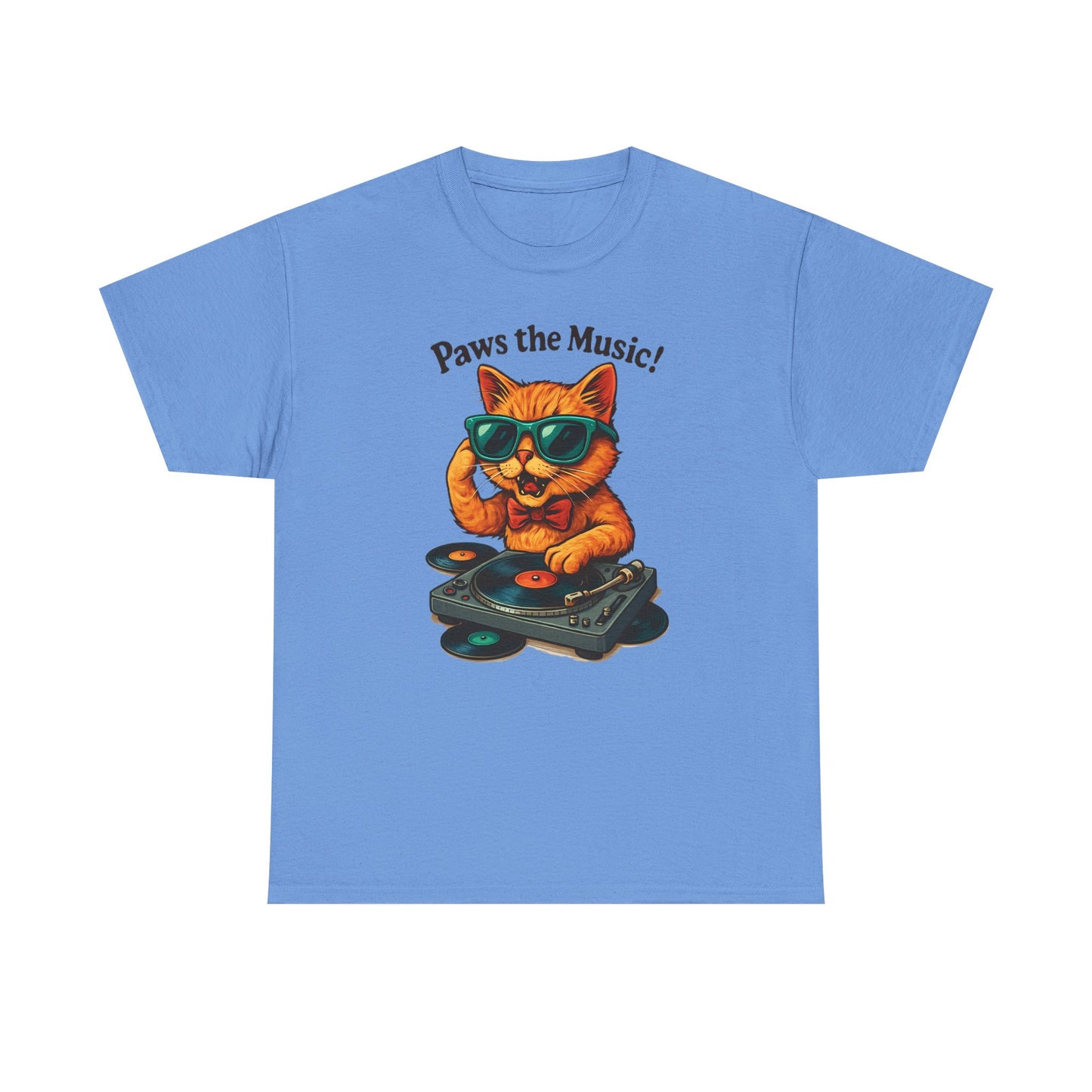 Groovy DJ Cat T-Shirt - Paws the Music