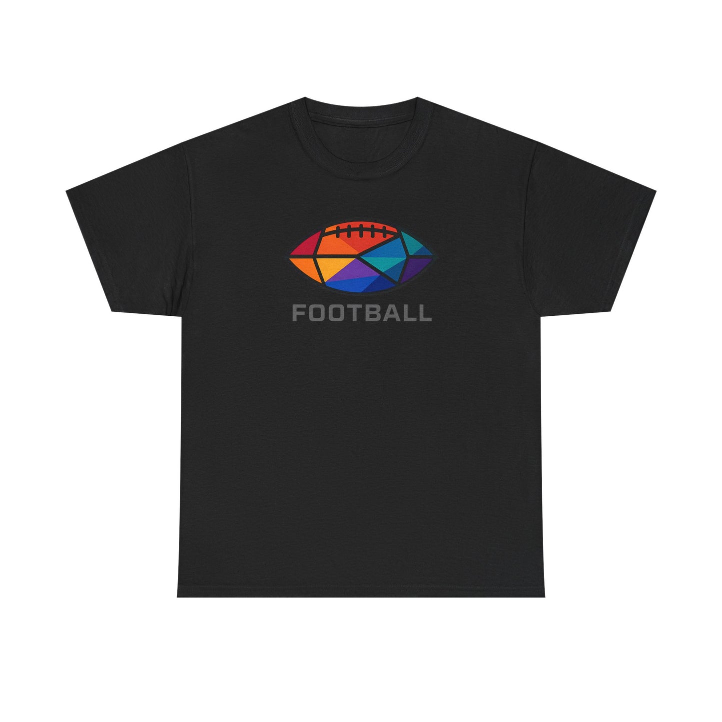 Vibrant Geometric Football T-Shirt