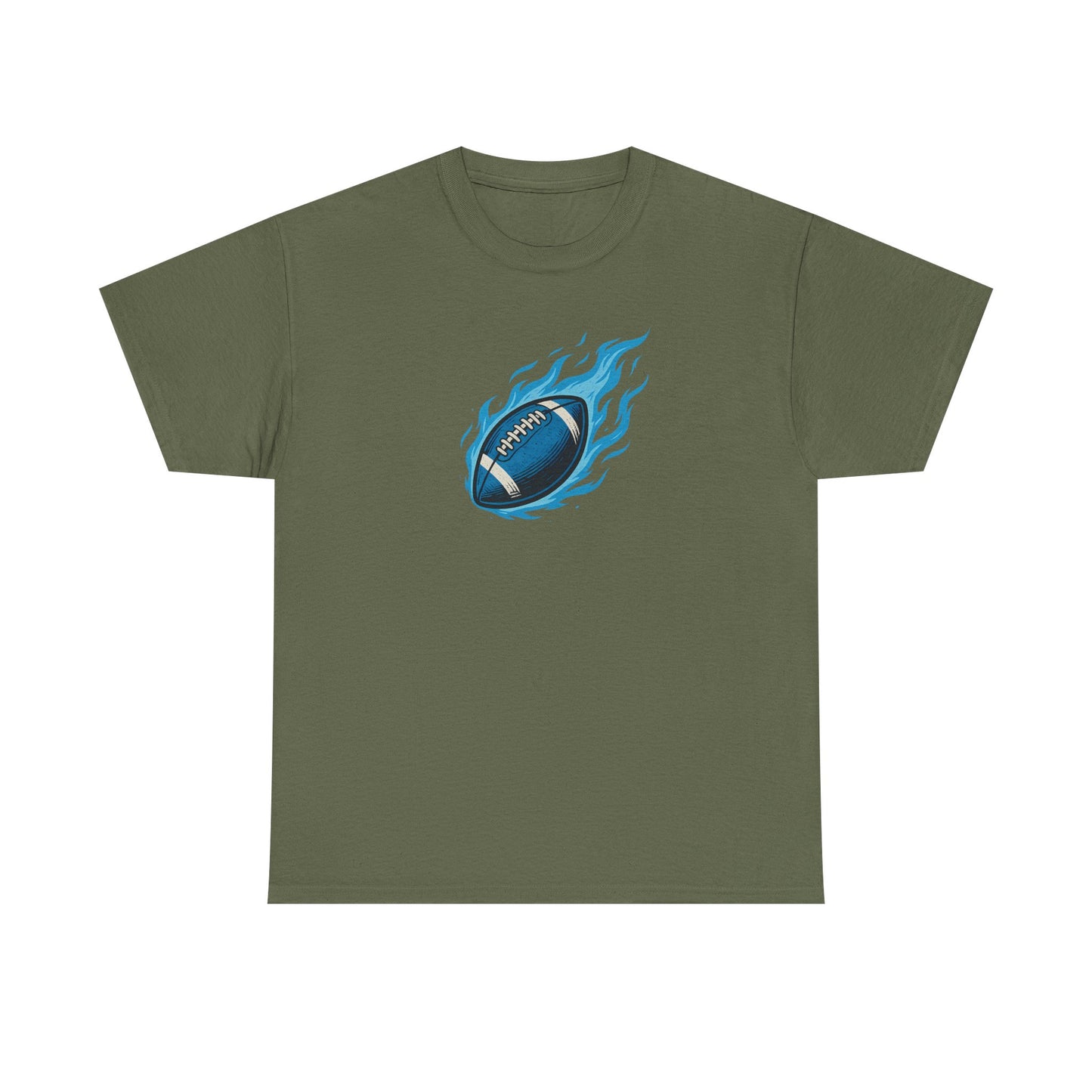 Blazing Blue Football Tee