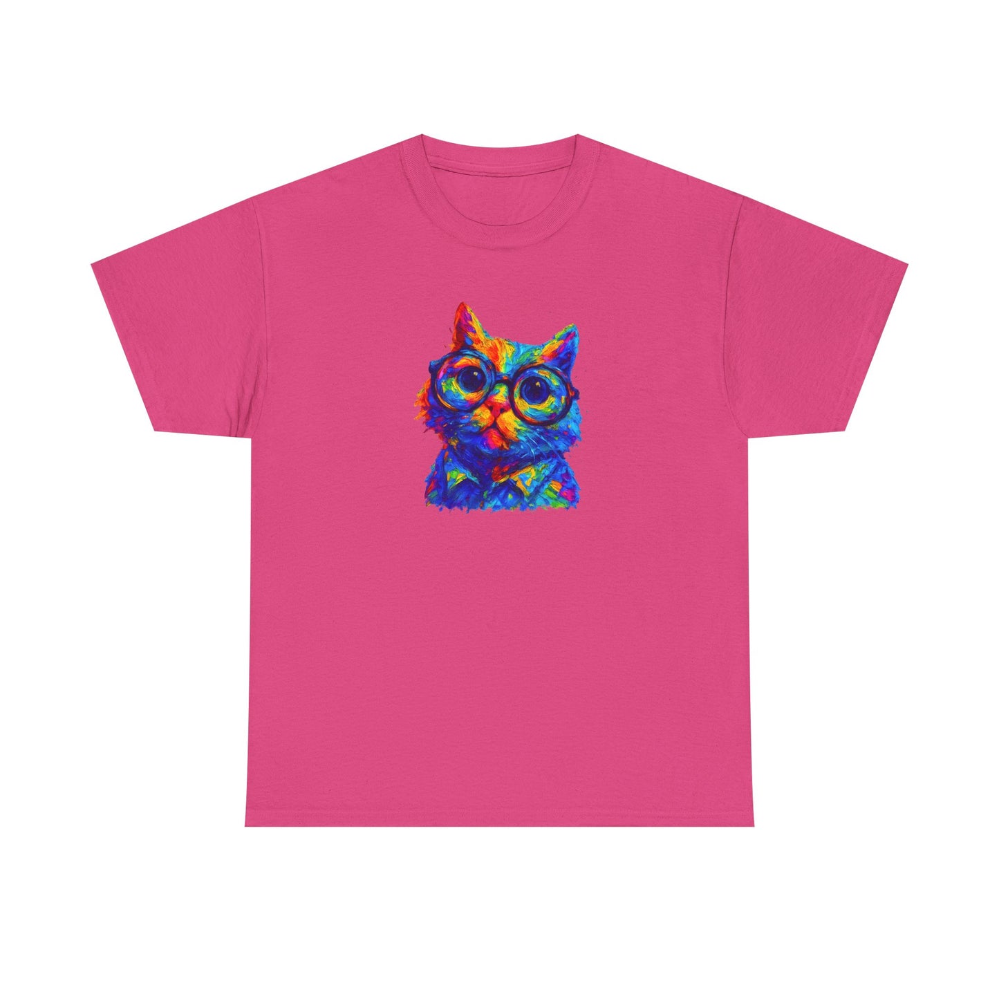 Vibrant Retro Cat T-Shirt