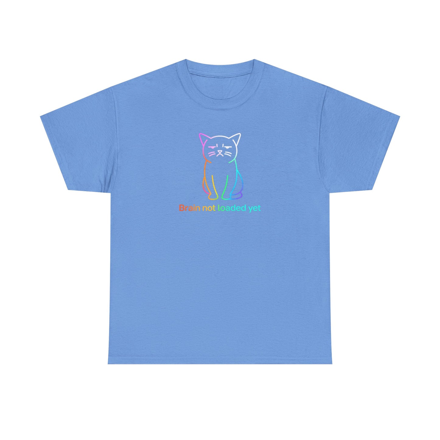 Rainbow Cat: Brain Not Loaded T-Shirt