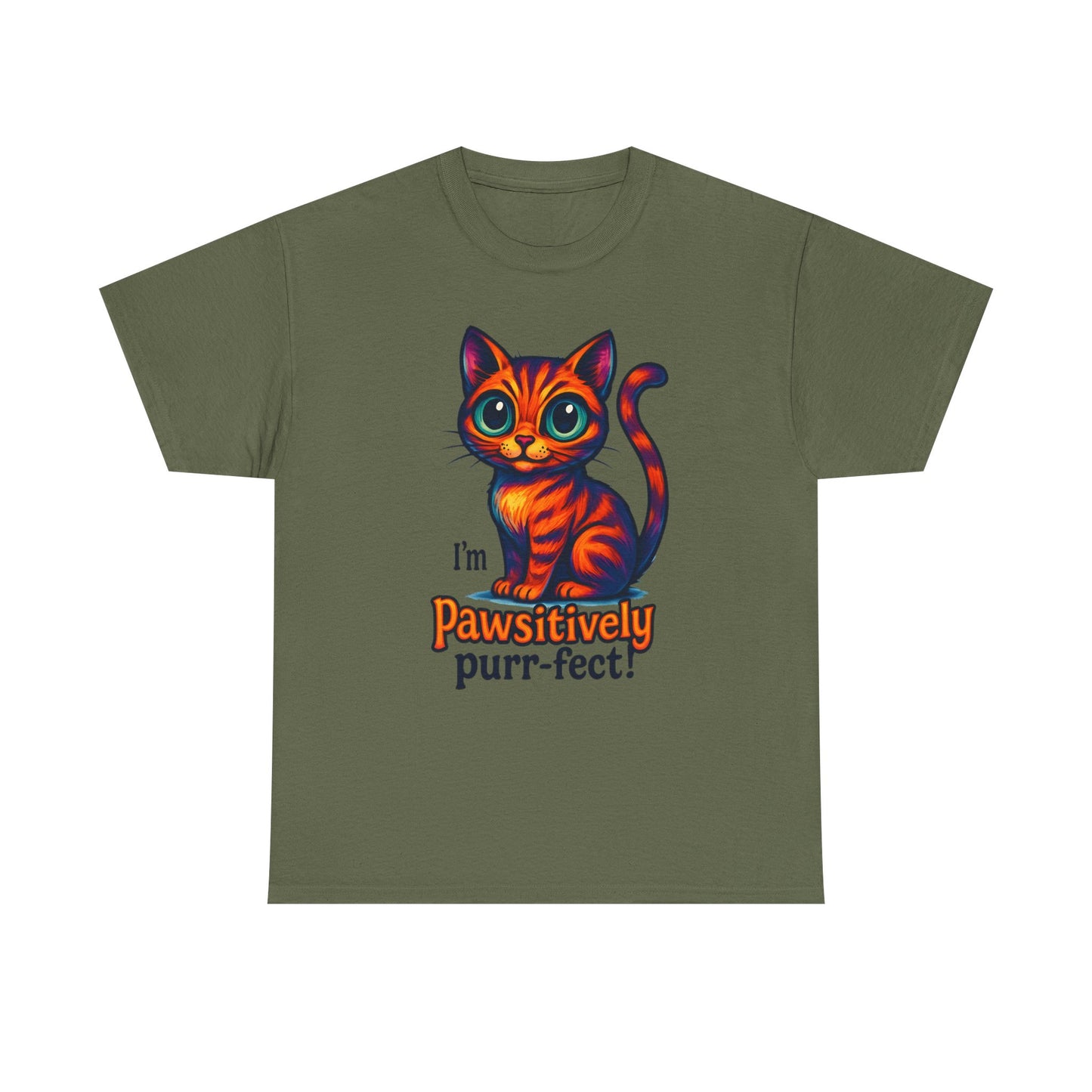 Pawsitively Purr-fect Cat T-Shirt