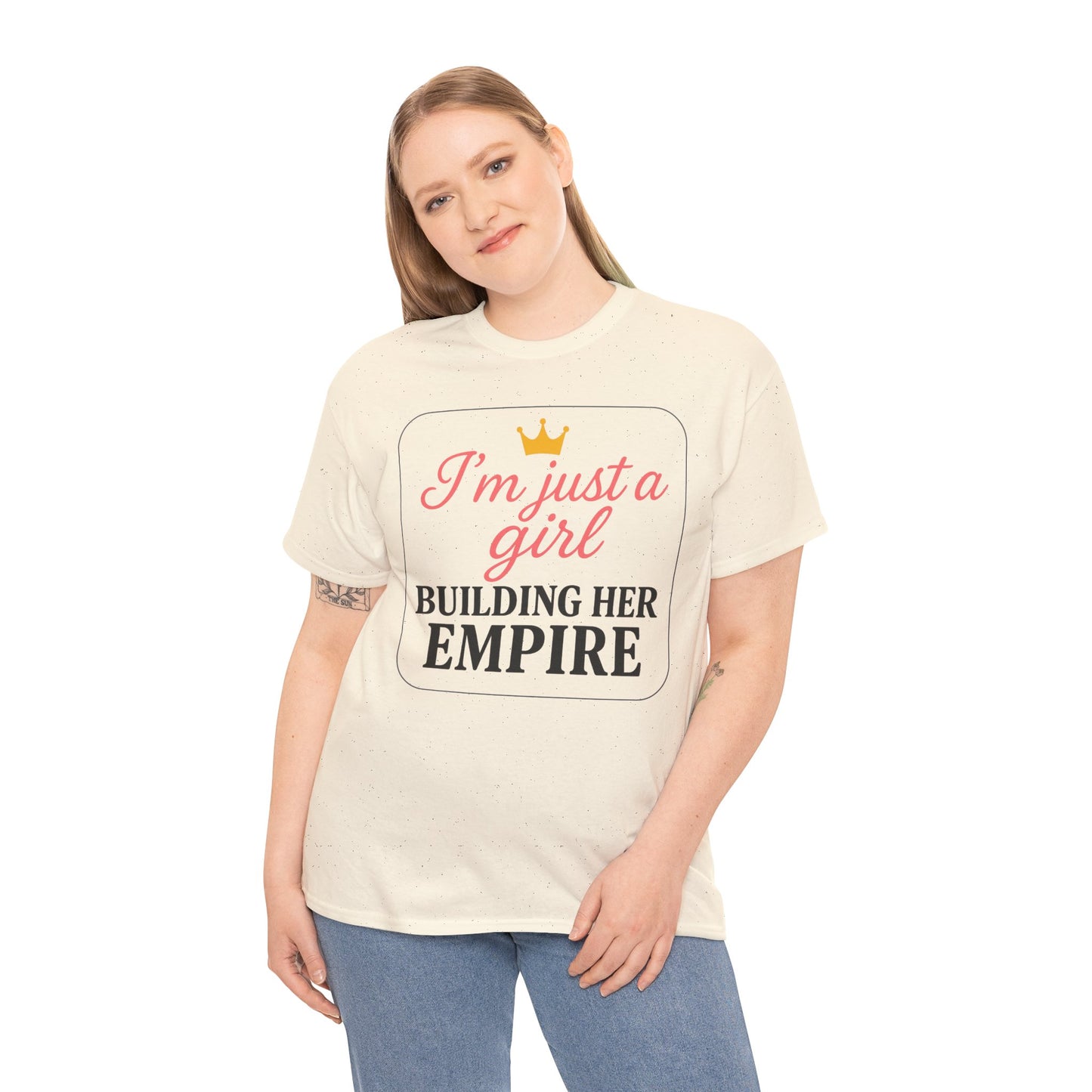 Girl Boss Tee Just a Girl Building Her Empire Heavy Cotton