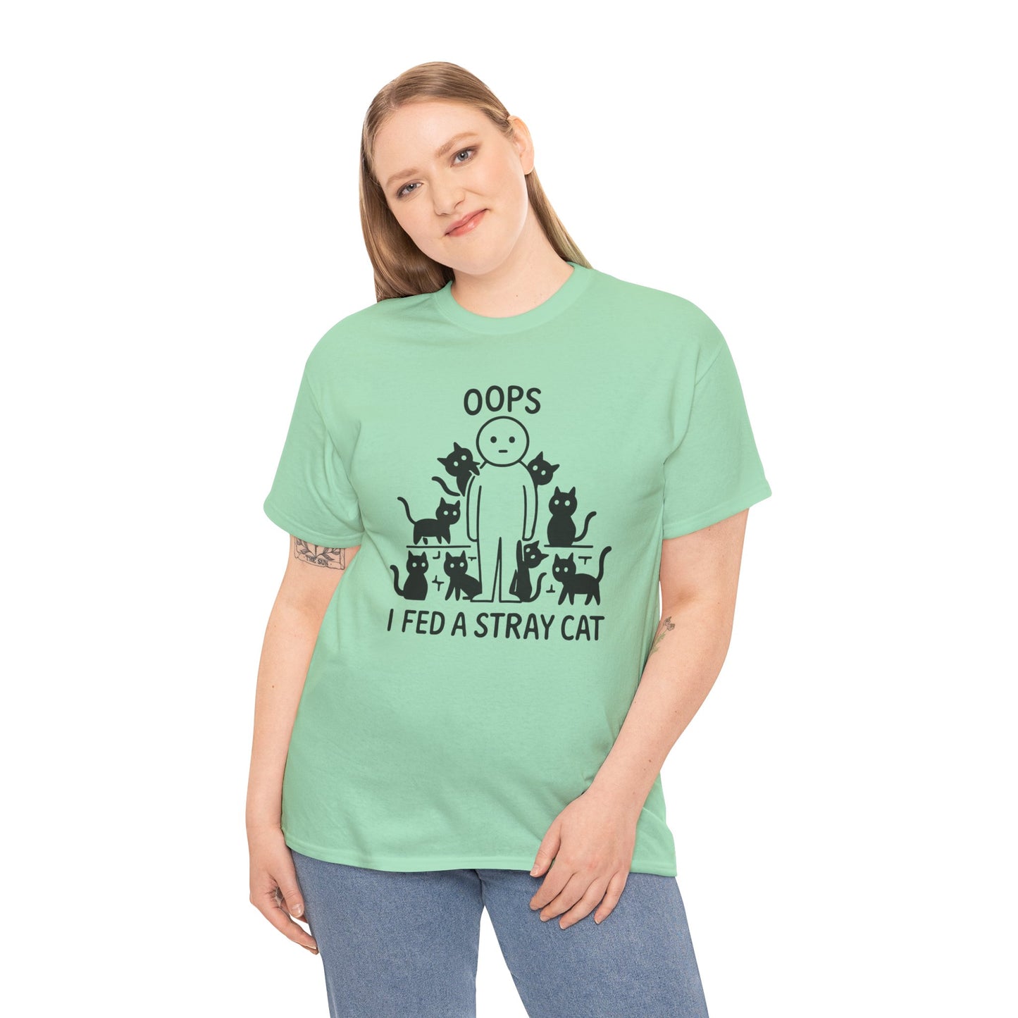 Funny Stray Cats Oops Unisex Tee