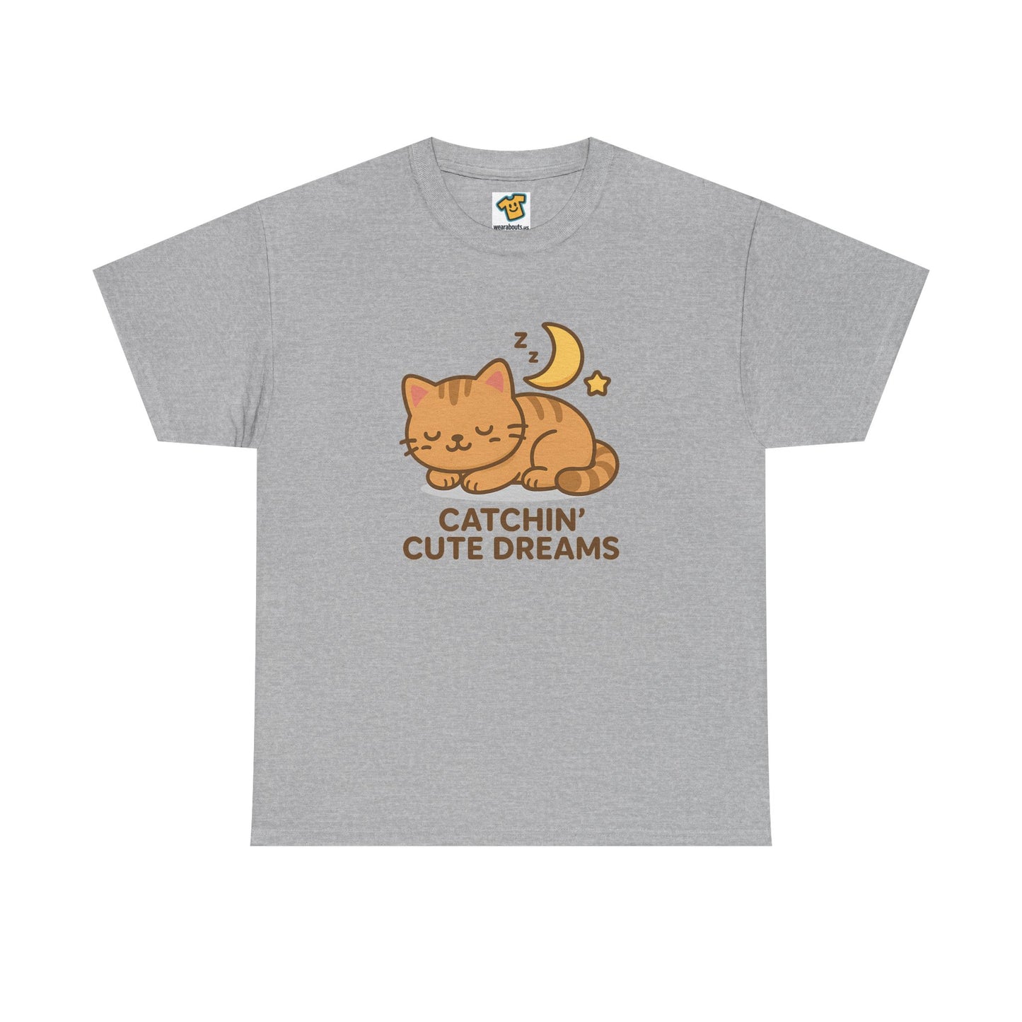 Cute Baby Cat Catchin' Dreams Tee, Cat Lover Gift, Fun T-Shirt, Animal Lover Apparel, Birthday Present, Cozy Casual Wear
