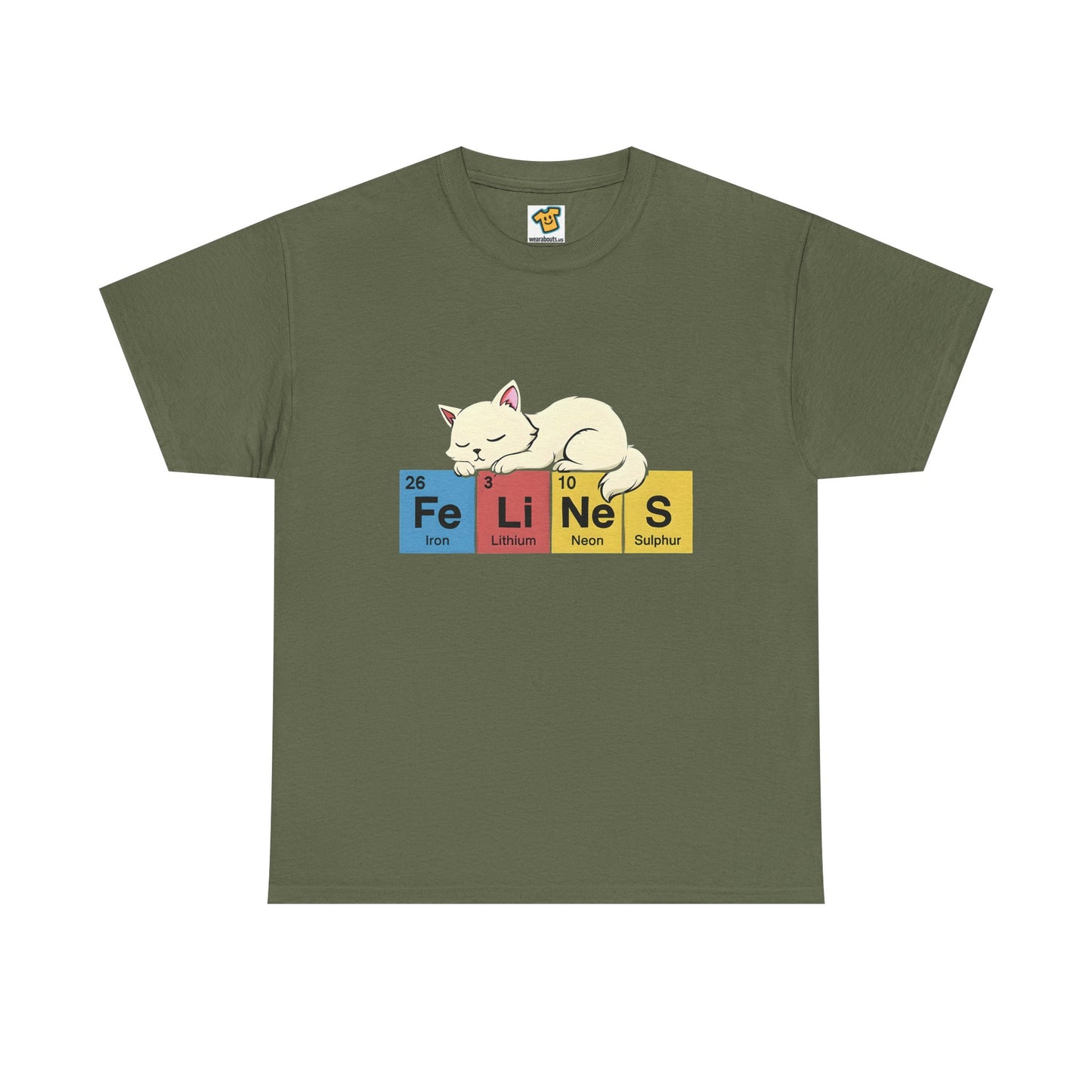 Cat Science Unisex Tee - Cute Feline Periodic Table T-Shirt for Cat Lovers