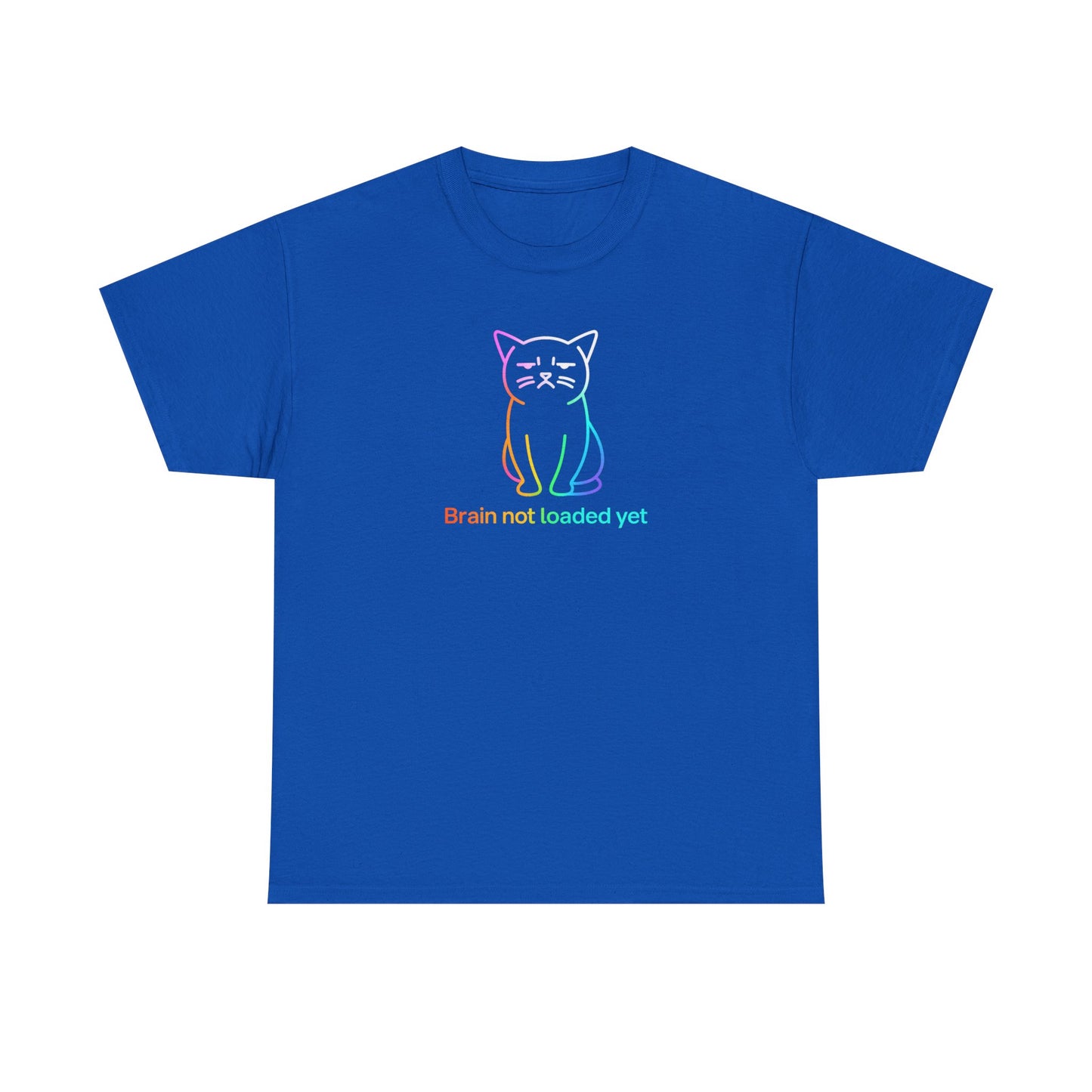 Rainbow Cat: Brain Not Loaded T-Shirt