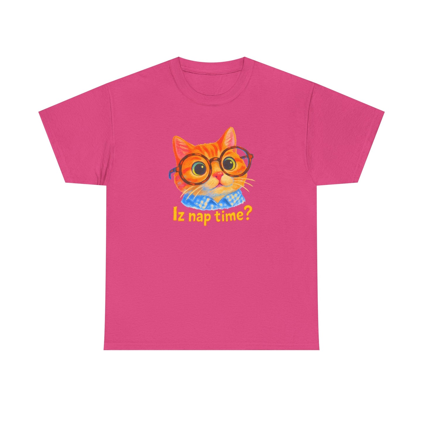 Adorable Cat 'Iz Nap Time?' T-Shirt