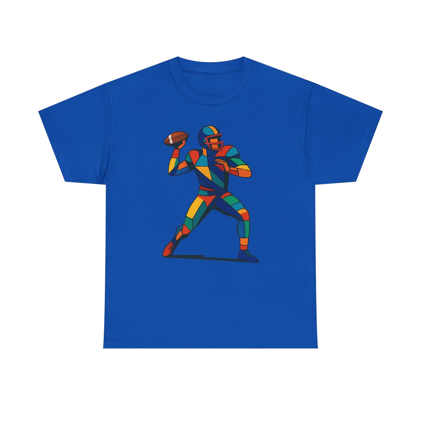 Vibrant Geometric Quarterback T-Shirt