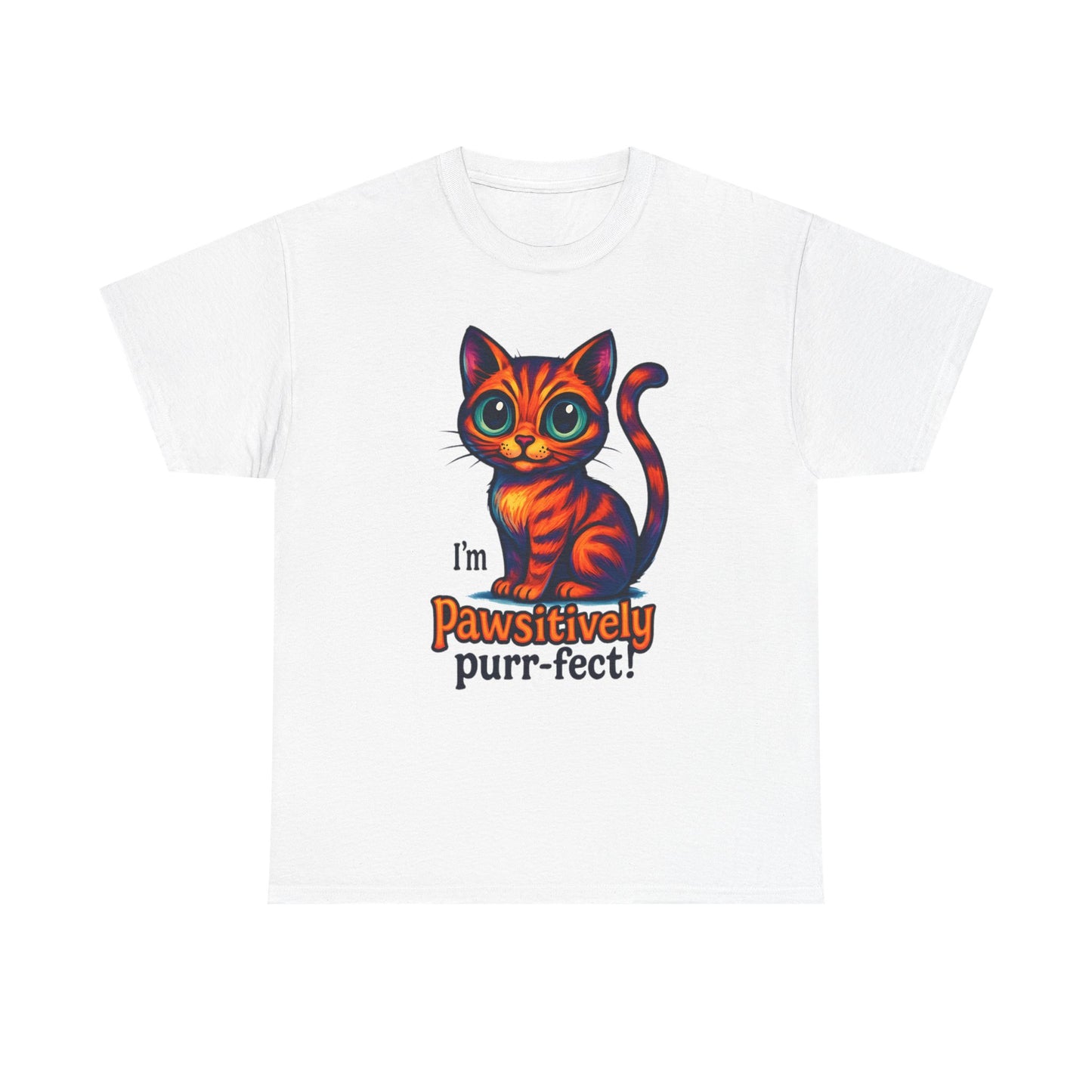 Pawsitively Purr-fect Cat T-Shirt