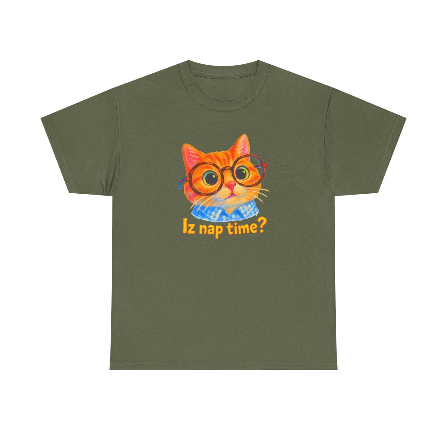 Adorable Cat 'Iz Nap Time?' T-Shirt