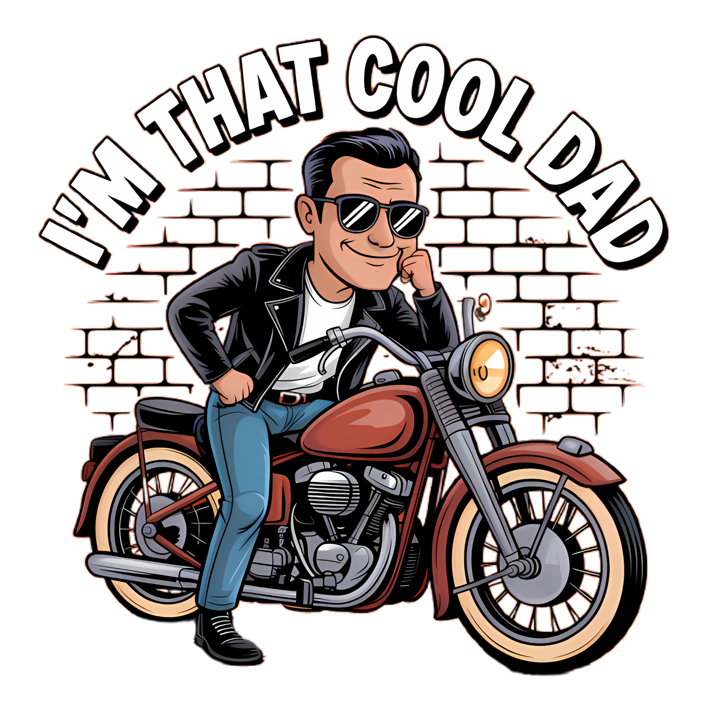 Cool Dad Unisex Tee Shirt - I'm that cool dad design