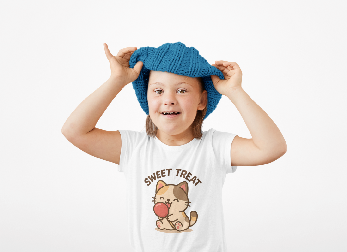 Cute Cat Sweet Treat Tee, Cat Lover Gift, Fun T-Shirt, Animal Lover Apparel, Birthday Present, Cozy Casual Wear