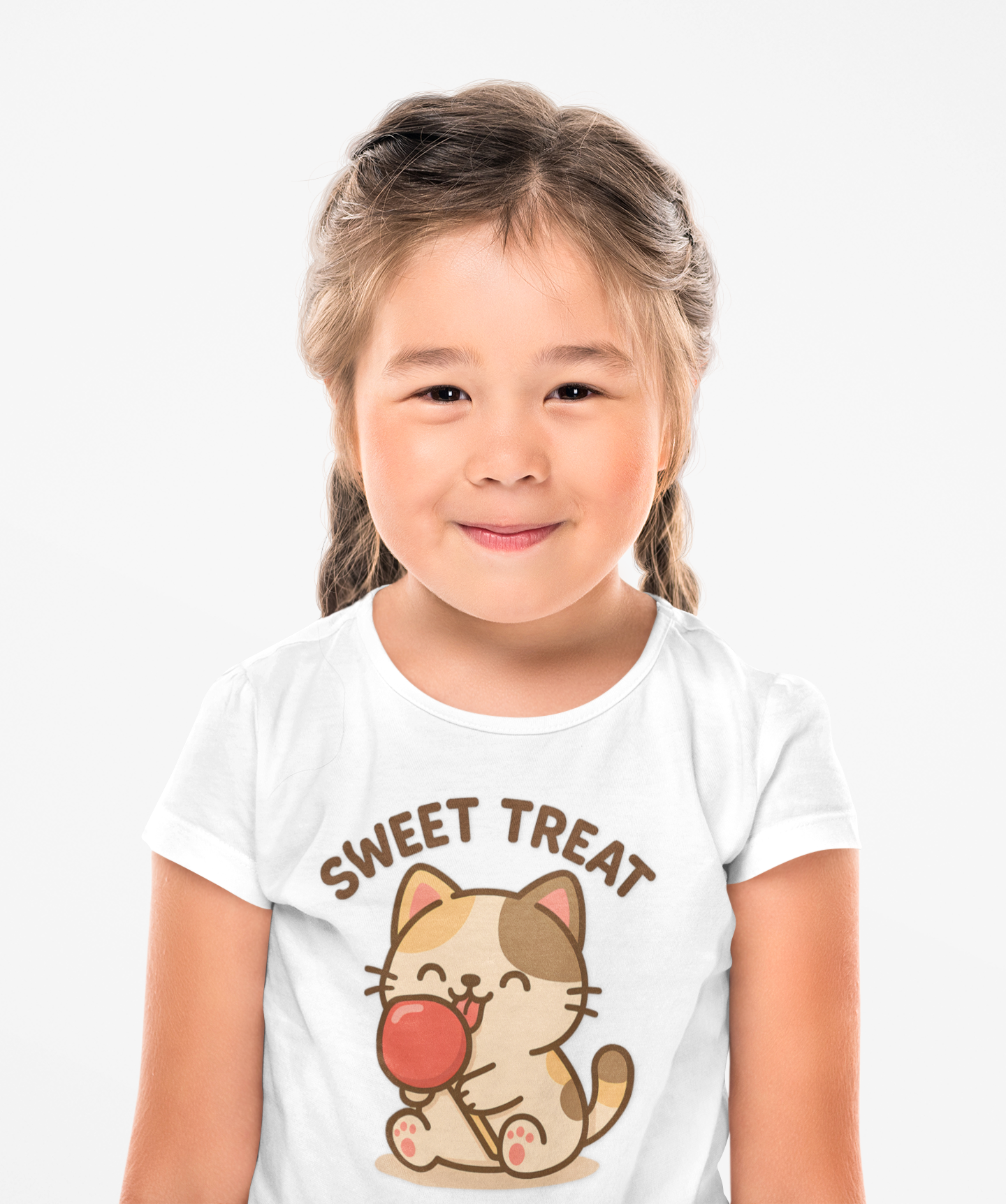 Cute Cat Sweet Treat Tee, Cat Lover Gift, Fun T-Shirt, Animal Lover Apparel, Birthday Present, Cozy Casual Wear