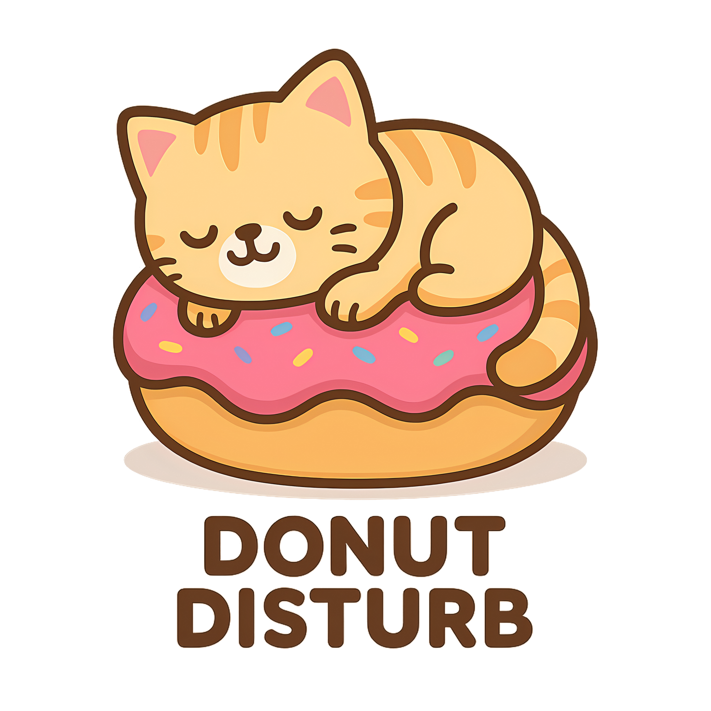 Cute Cat Donut Disturb Tee, Cat Lover Gift, Fun T-Shirt, Animal Lover Apparel, Birthday Present, Cozy Casual Wear
