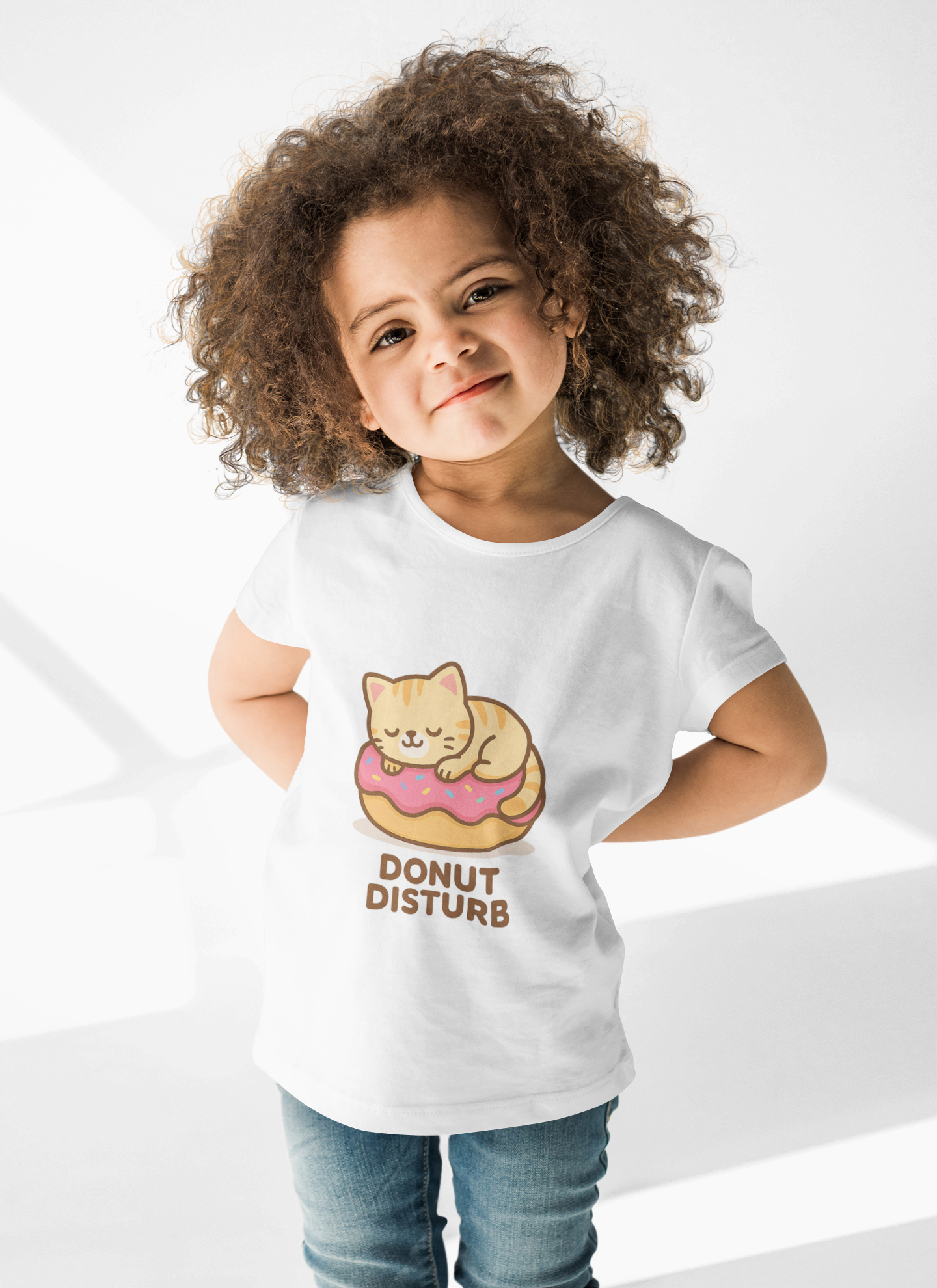 Cute Cat Donut Disturb Tee, Cat Lover Gift, Fun T-Shirt, Animal Lover Apparel, Birthday Present, Cozy Casual Wear