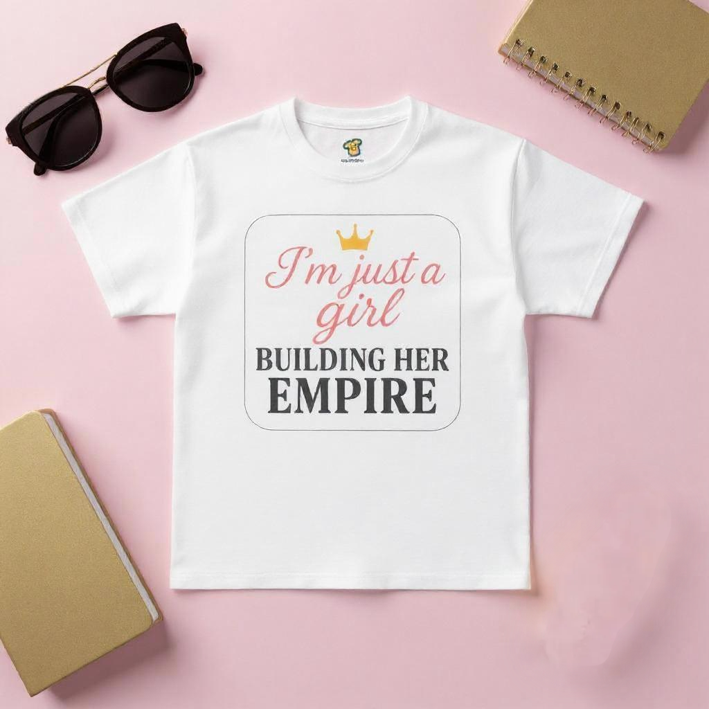 Girl Boss Tee Just a Girl Building Her Empire Heavy Cotton