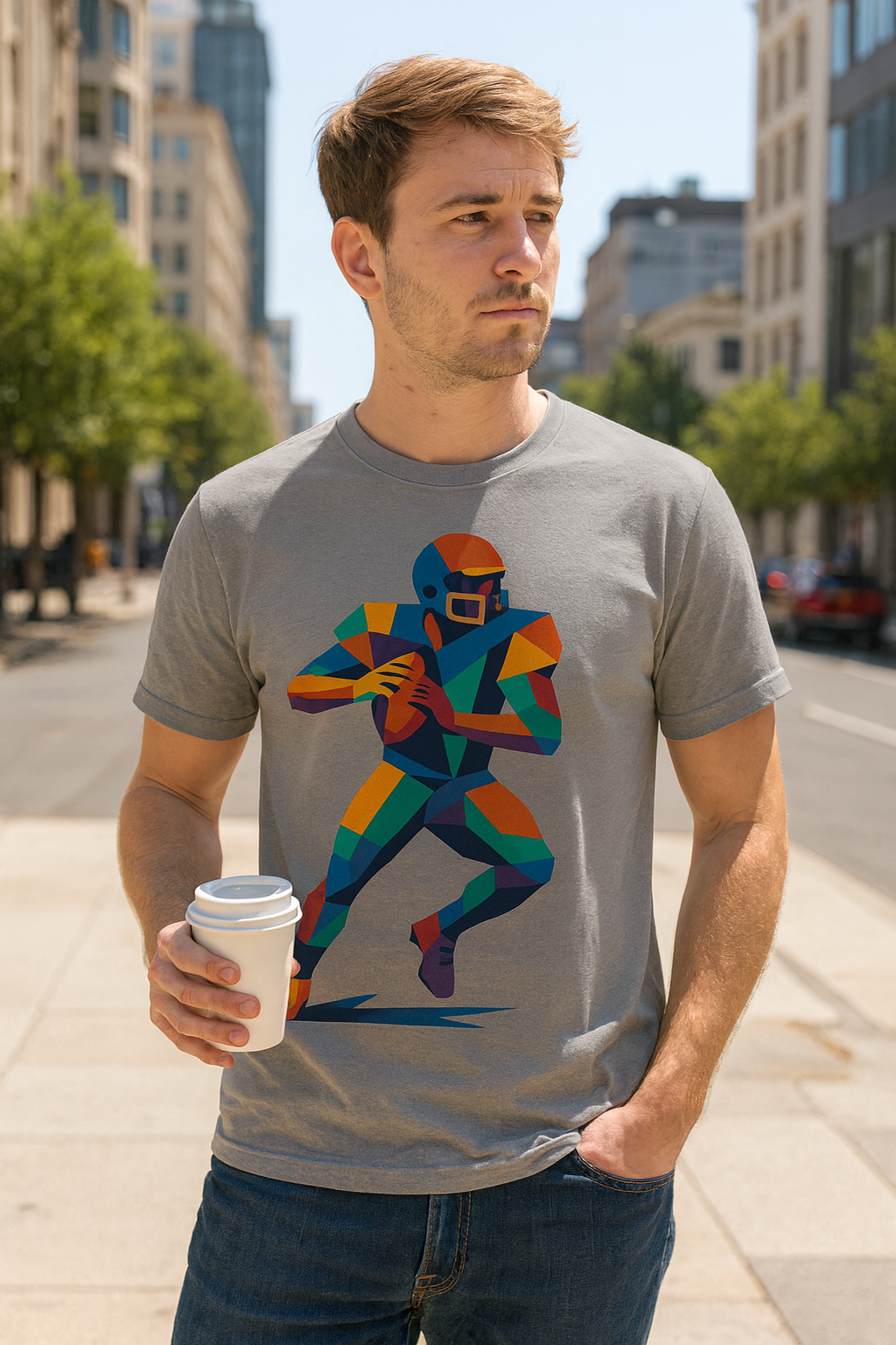 Vibrant Quarterback T-Shirt