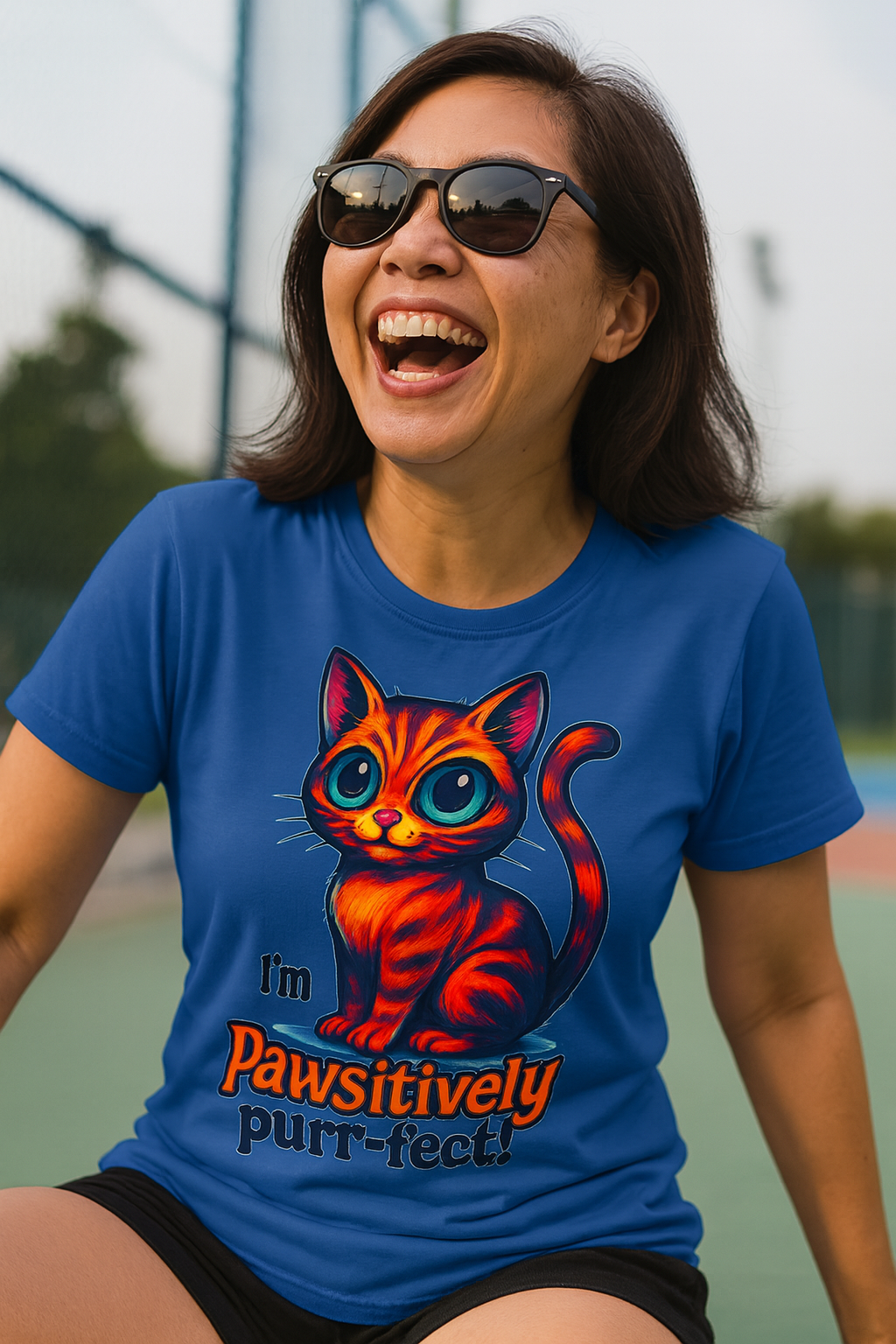 Pawsitively Purr-fect Cat T-Shirt