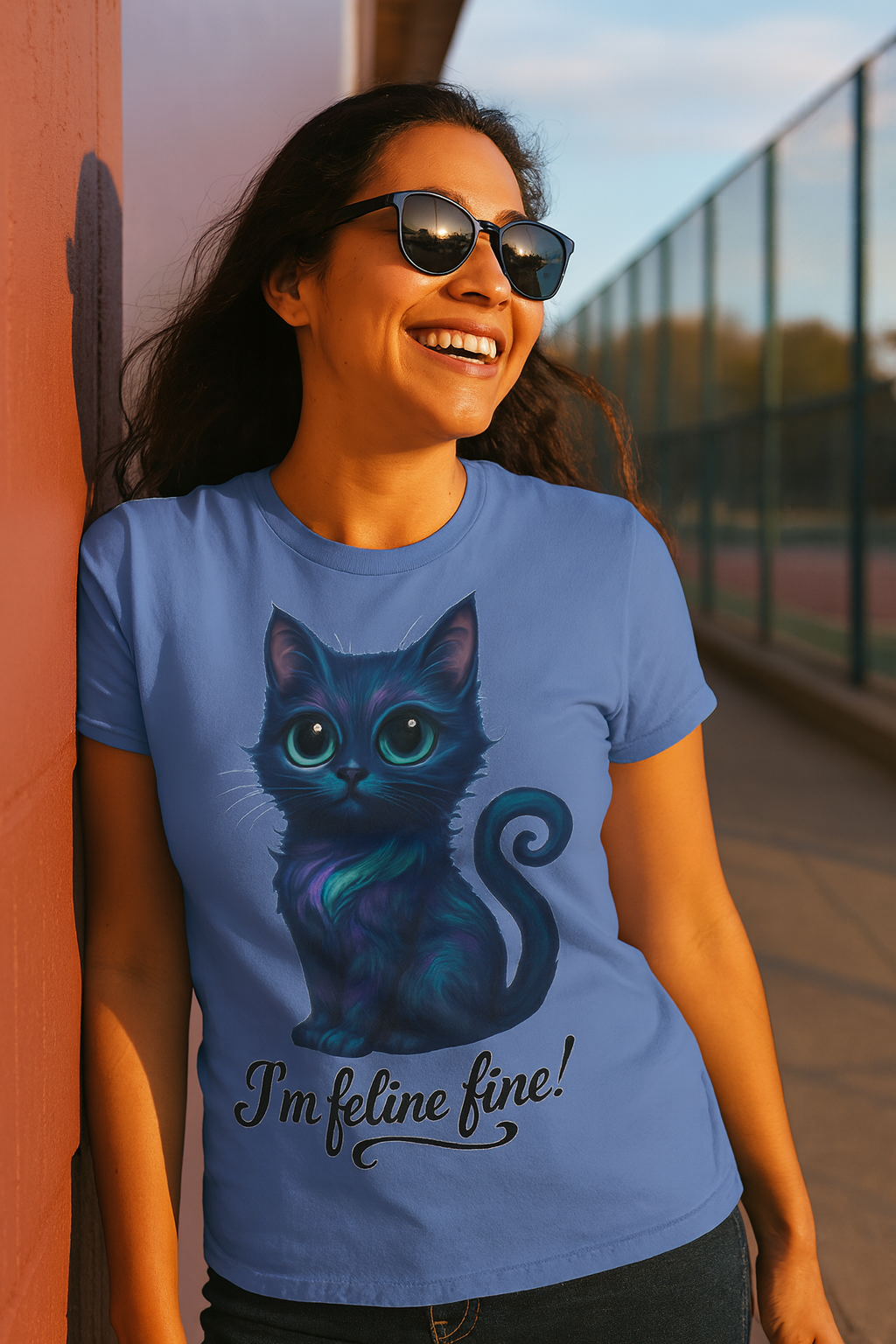 Cute Cosmic Kitty T-Shirt
