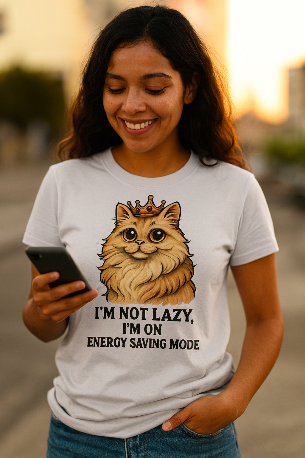 Royal Energy Saving Cat T-Shirt