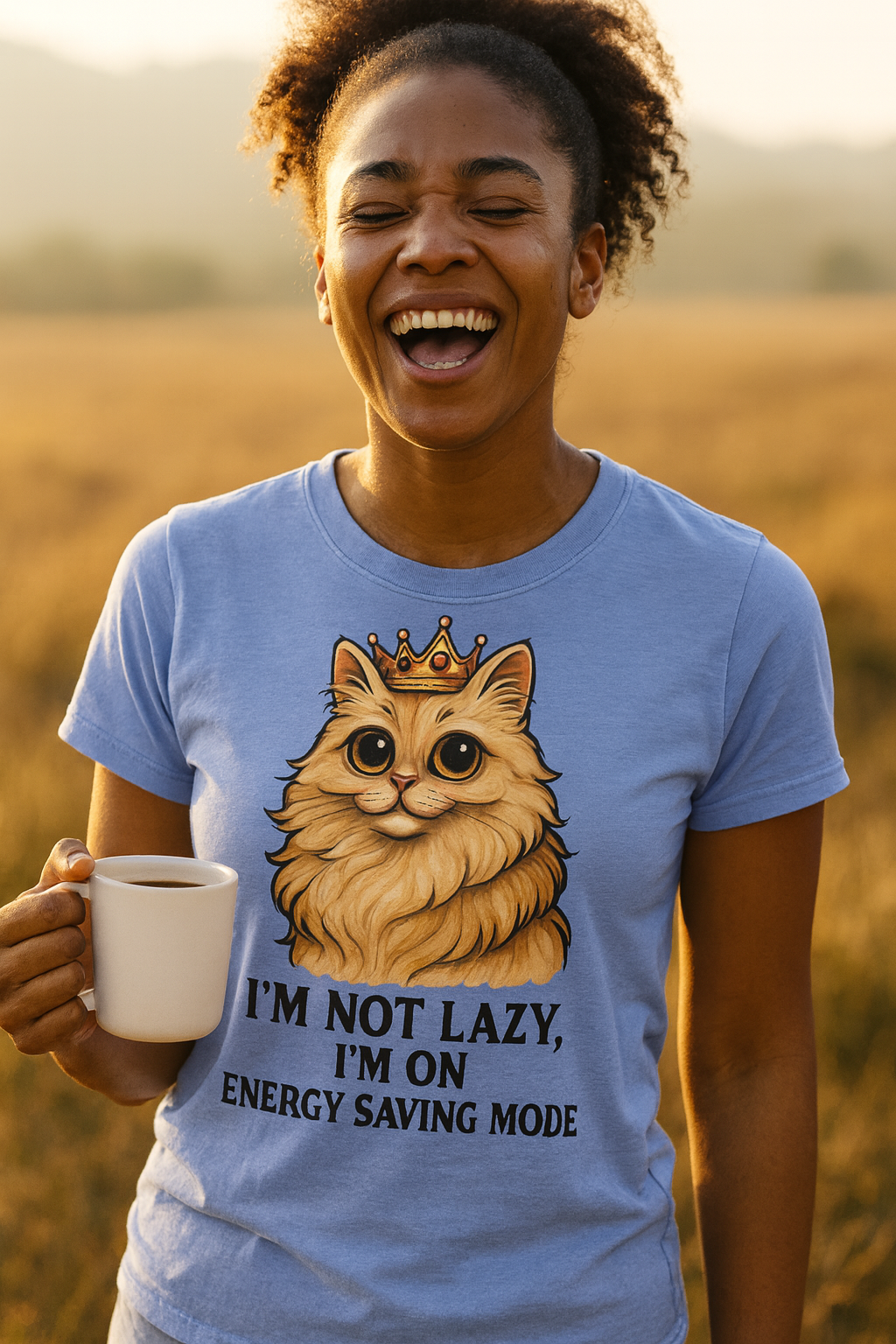 Royal Energy Saving Cat T-Shirt