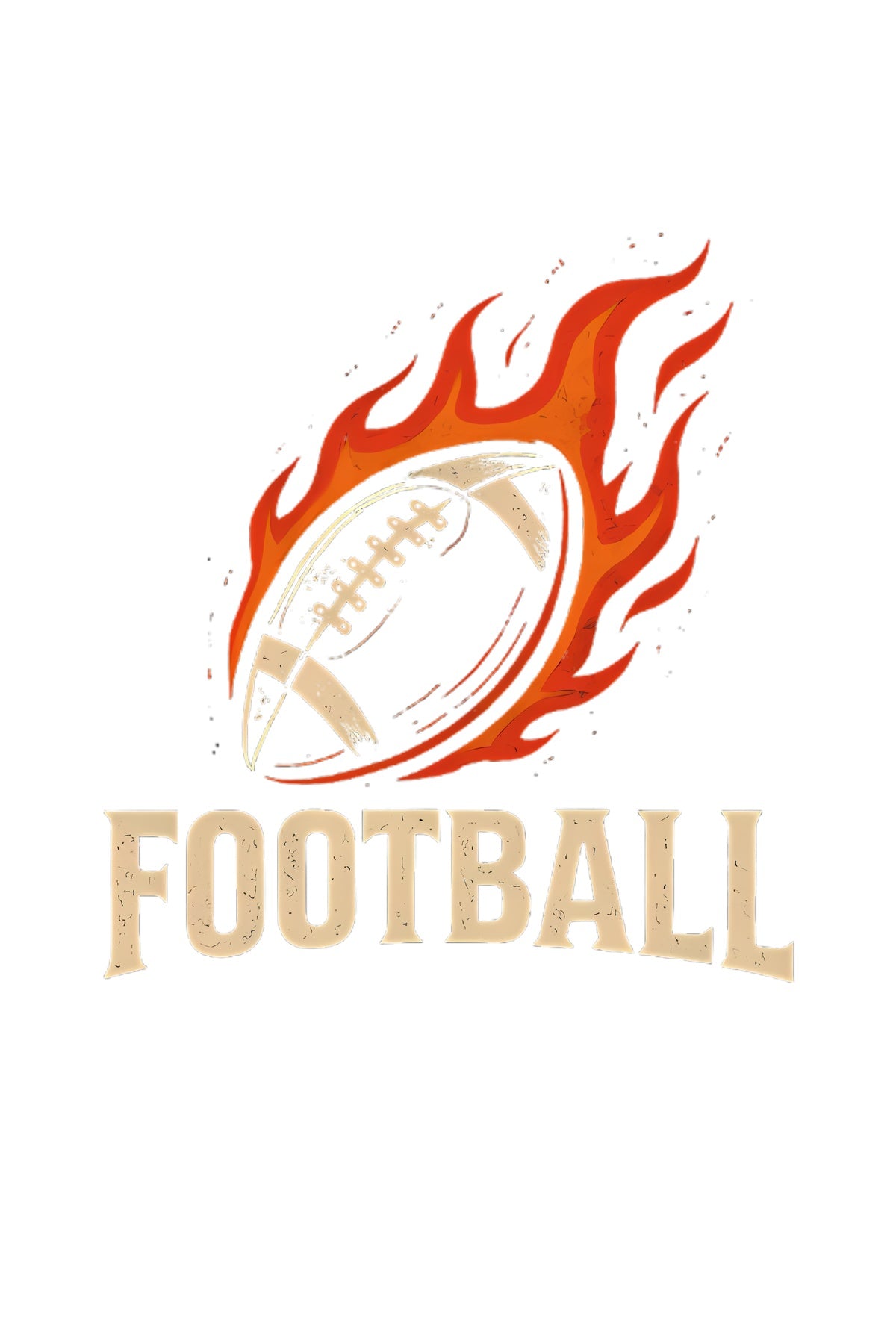 Fiery Football Frenzy T-Shirt