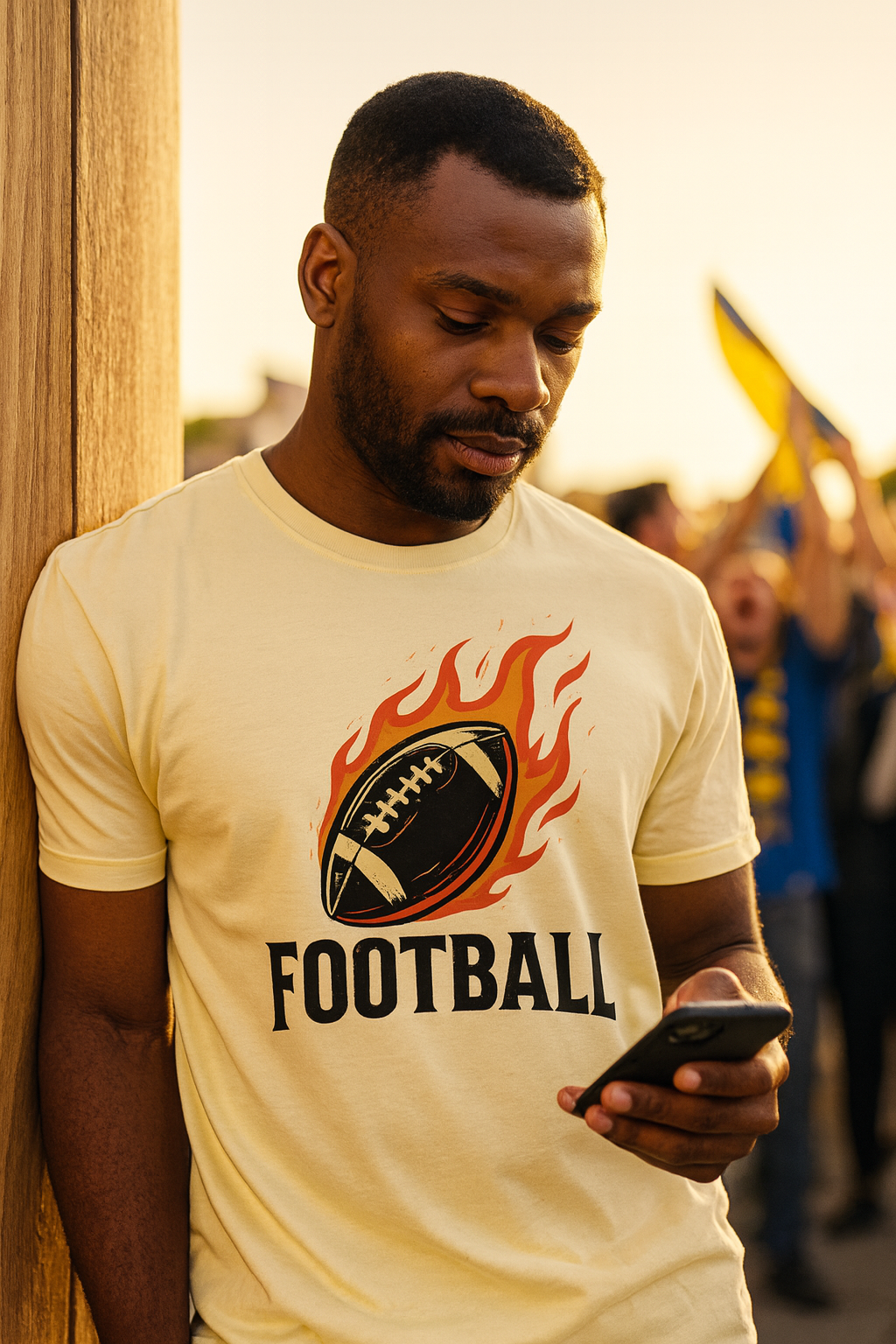 Fiery Football Frenzy T-Shirt