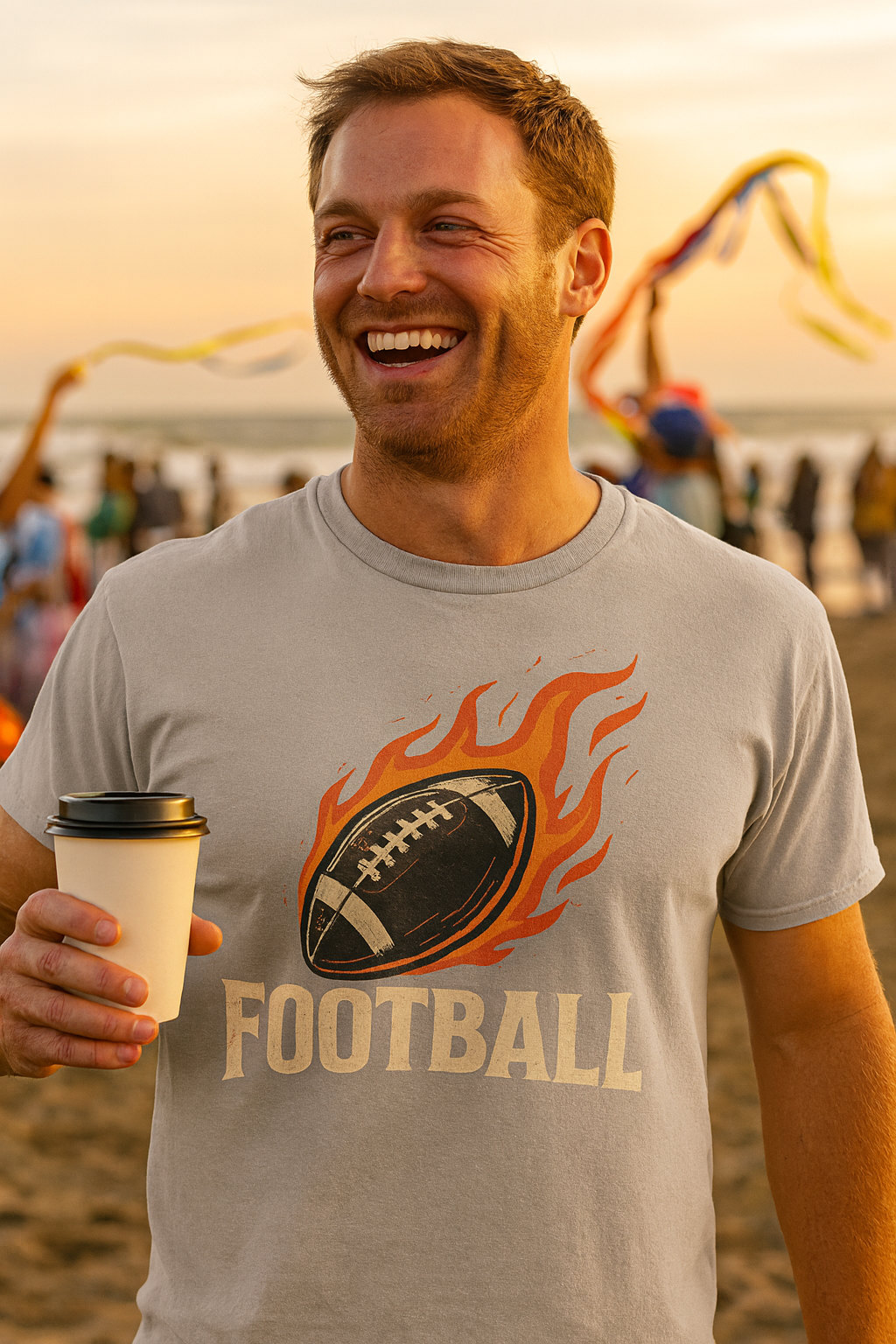 Fiery Football Frenzy T-Shirt