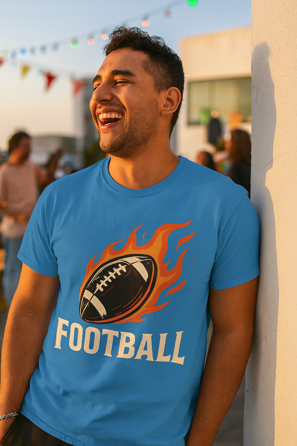 Fiery Football Frenzy T-Shirt