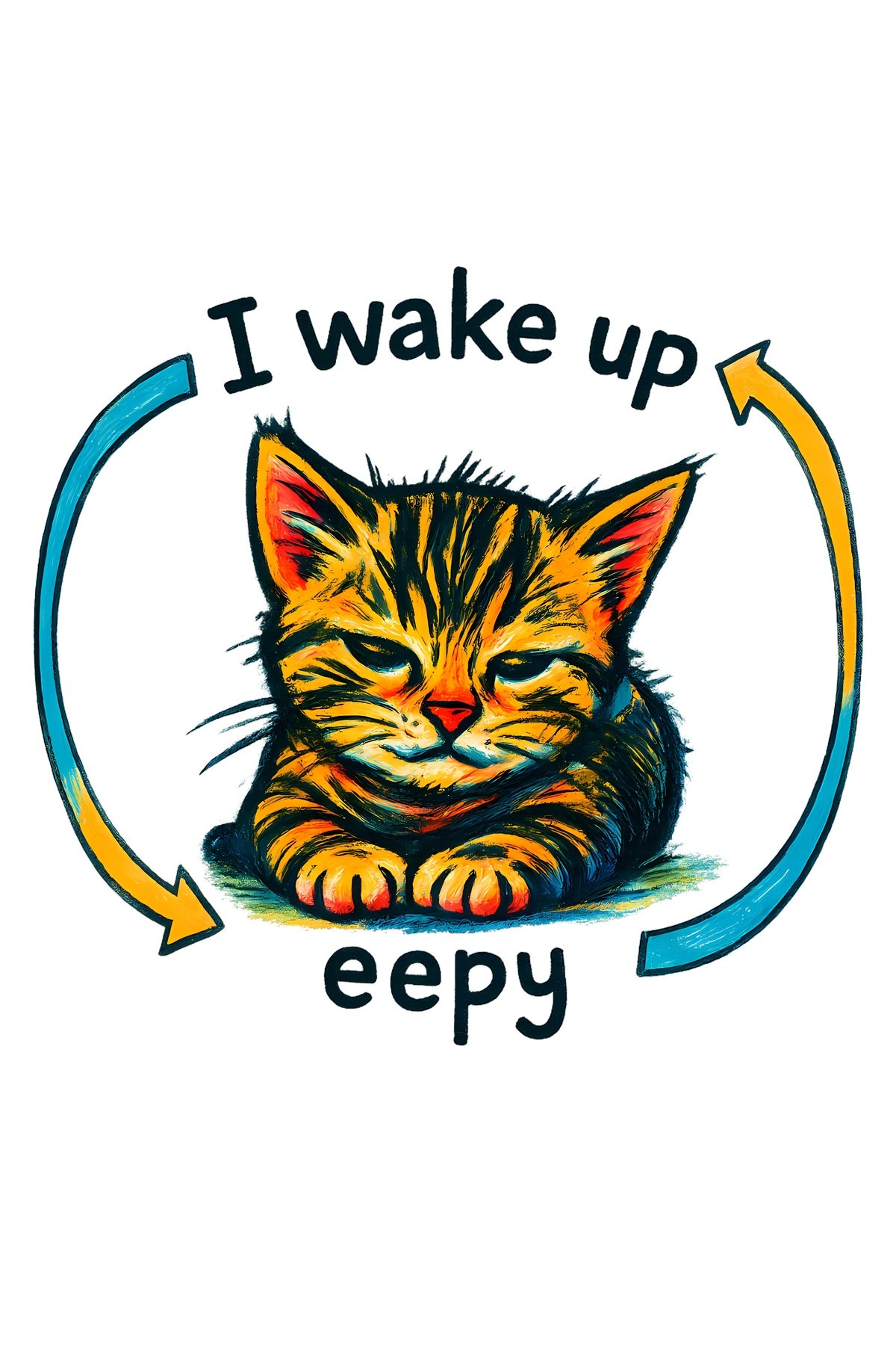 Sleepy Cat Vibes T-shirt