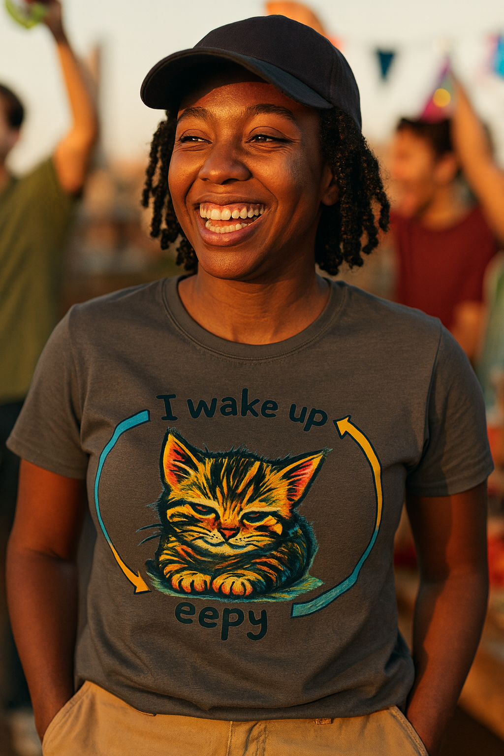 Sleepy Cat Vibes T-shirt
