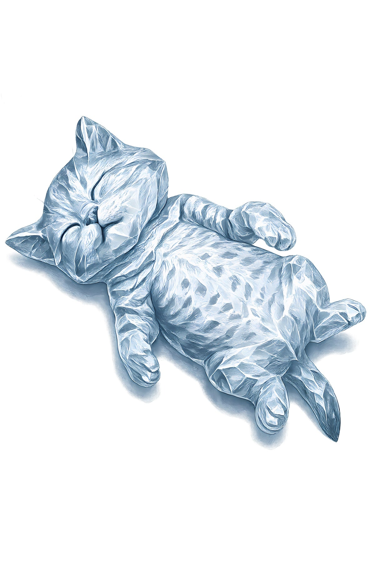 Chilled Out Cat - Ice Crystal T-Shirt