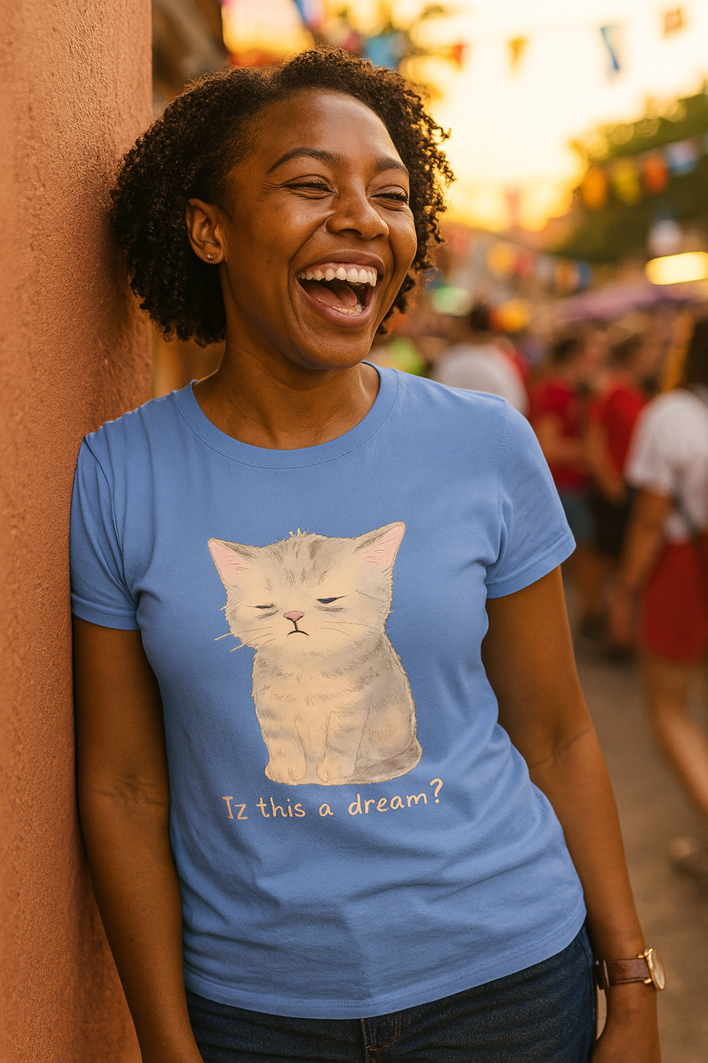 Dreamy Cat T-Shirt: Feline Fantasy